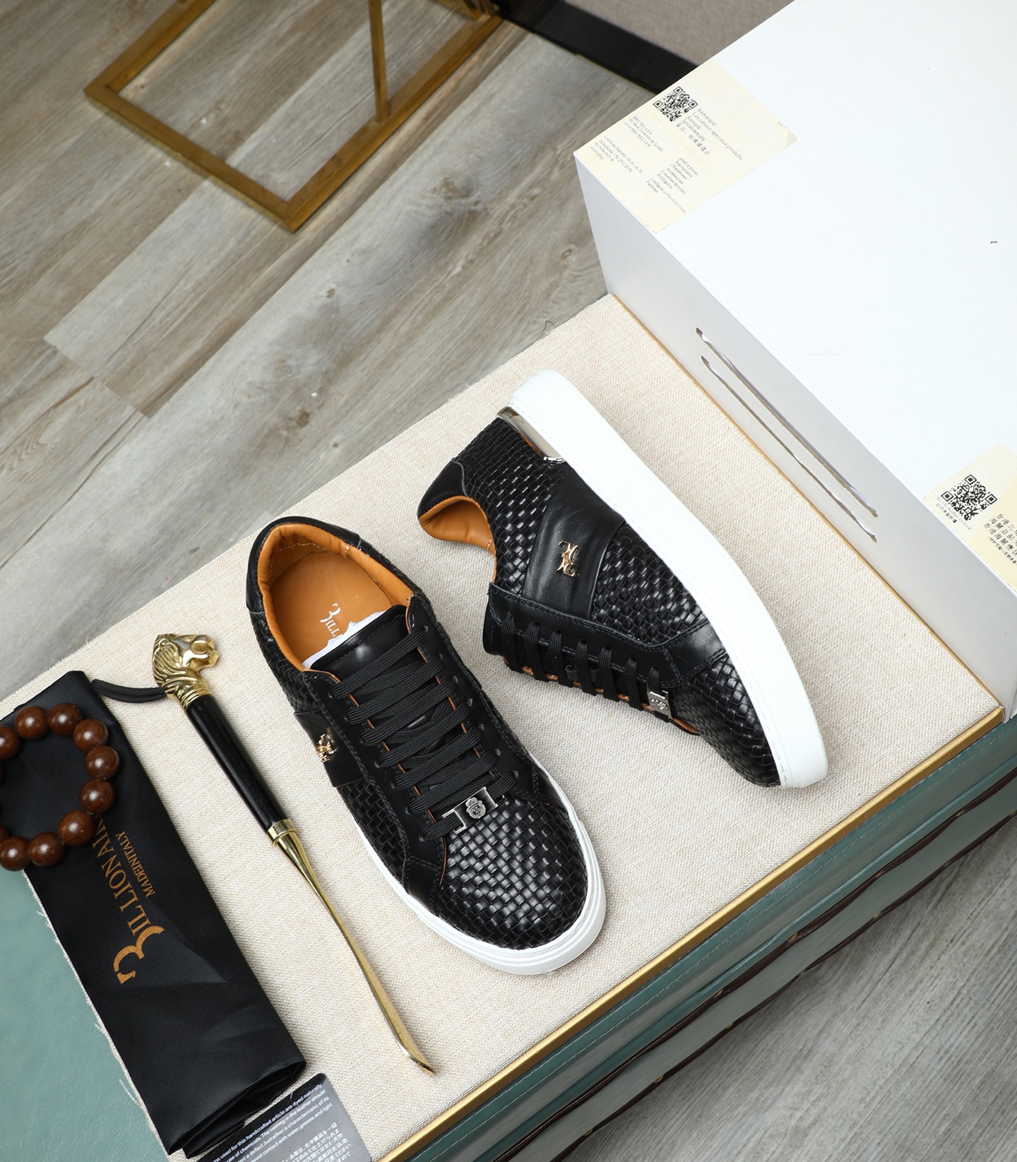 Philipp Plein Men's Leather Sneakers - Punk Style, Size 39-45 4 i1743148363431 928 0 2