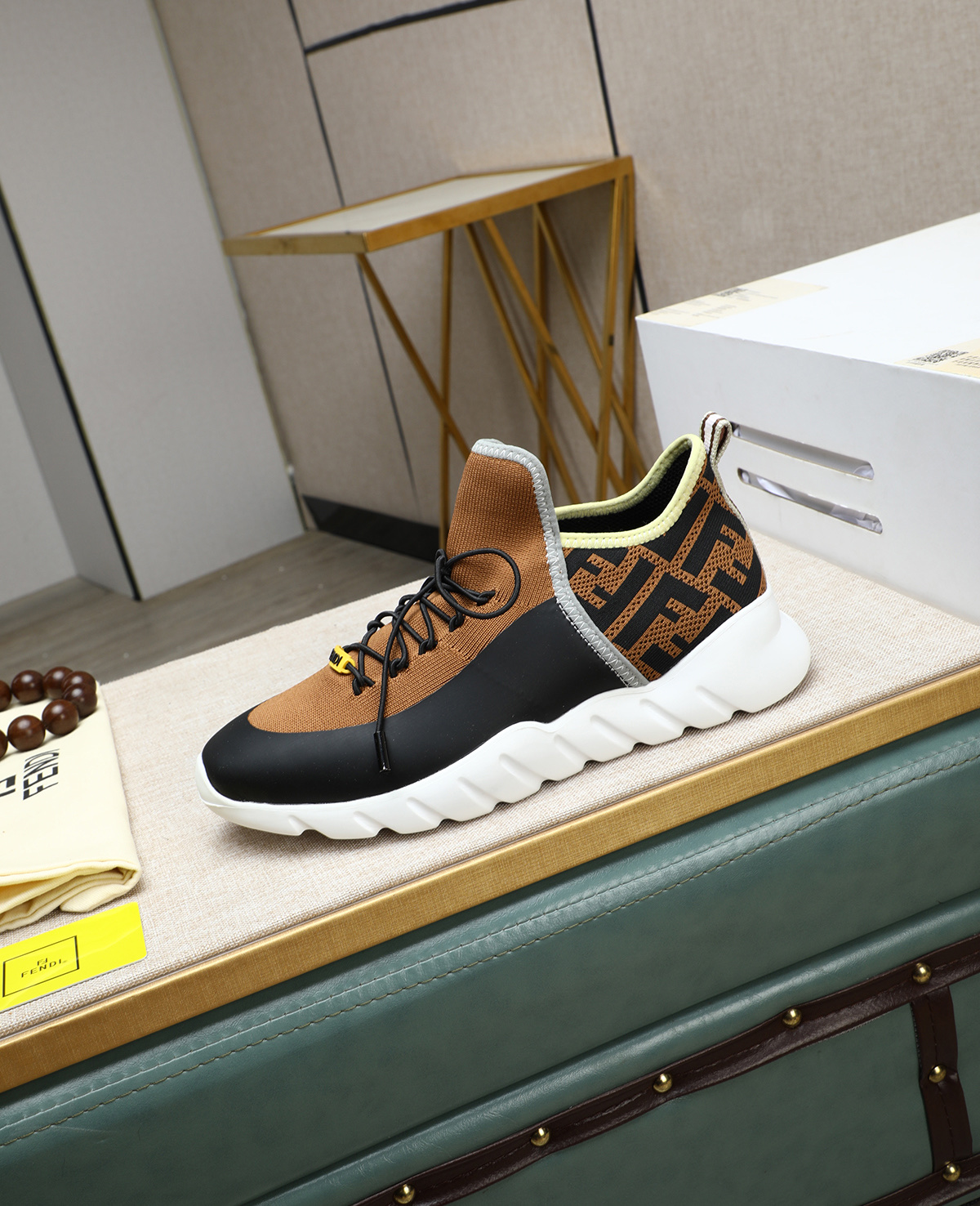 Fendi Tag Series Men's Casual Mesh Sneakers - Comfortable & Stylish 7 i1744188108594 8486 0 6
