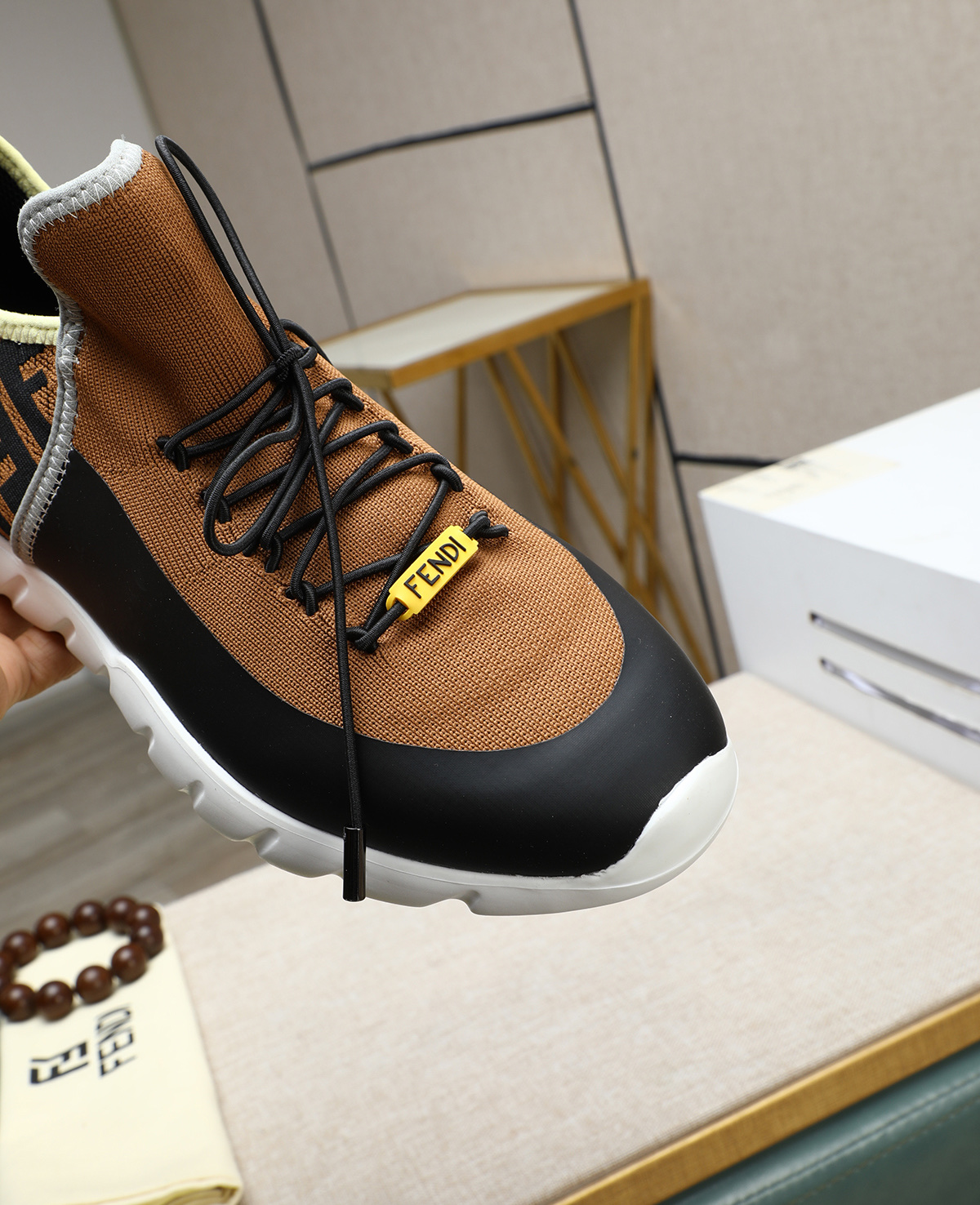 Fendi Tag Series Men's Casual Mesh Sneakers - Comfortable & Stylish 8 i1744188108600 614 0 7