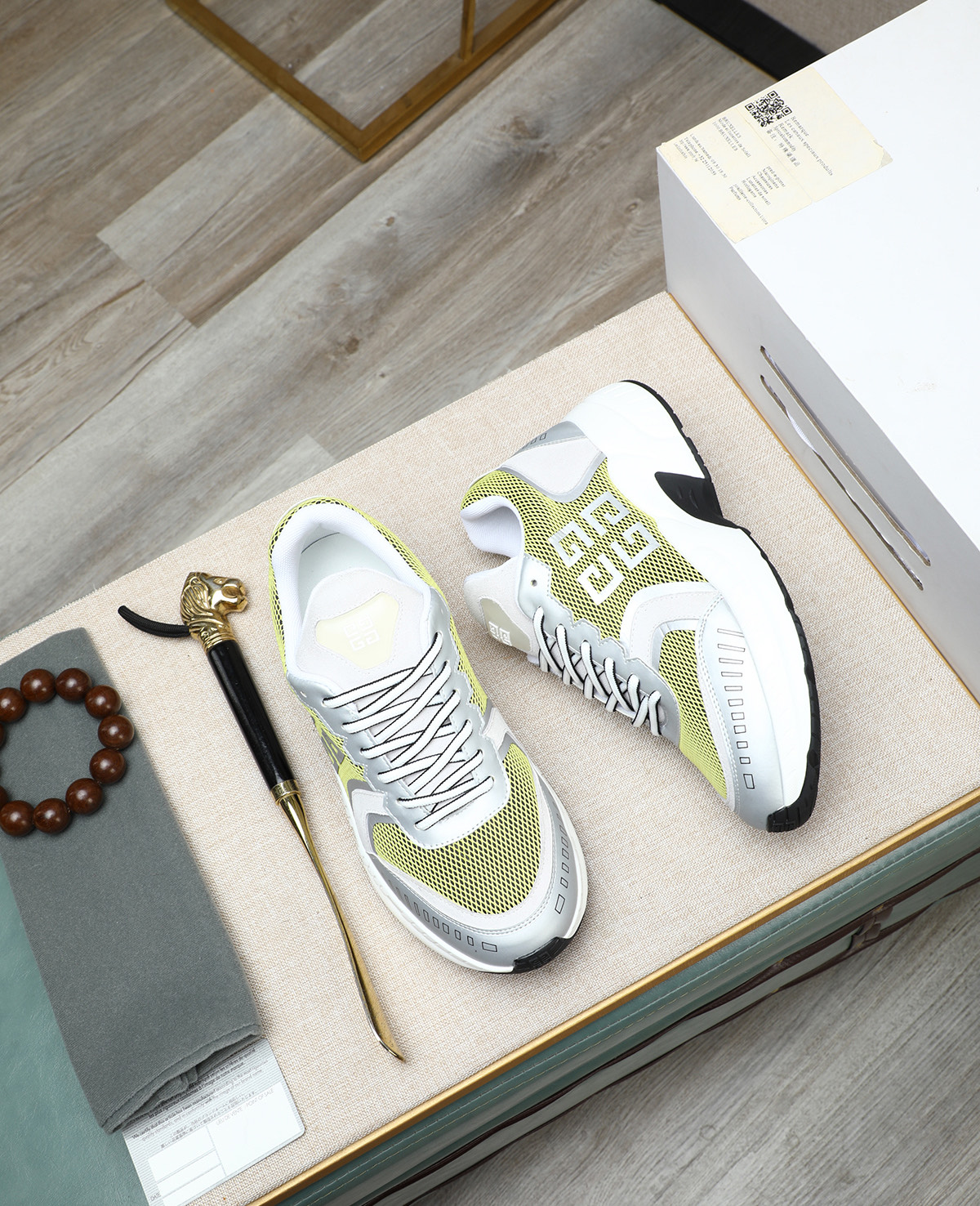 Givenchy Men's City Sport Sneakers in Yellow and Silver 3 i1744359447236 4005 0 1