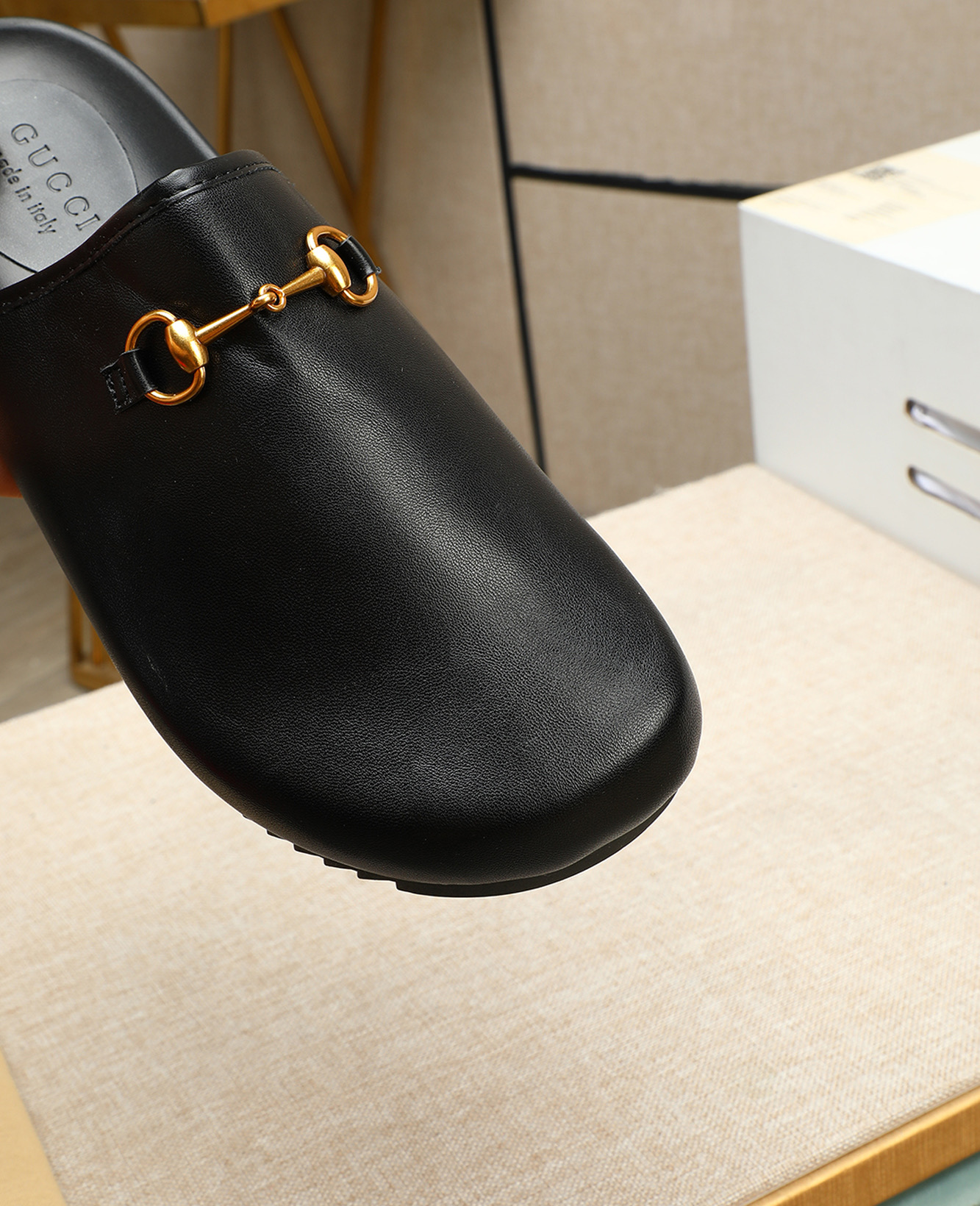Gucci Men's Black Leather Mules with Horsebit Detail - Size 38-44 9 i1744789588842 7342 0 7