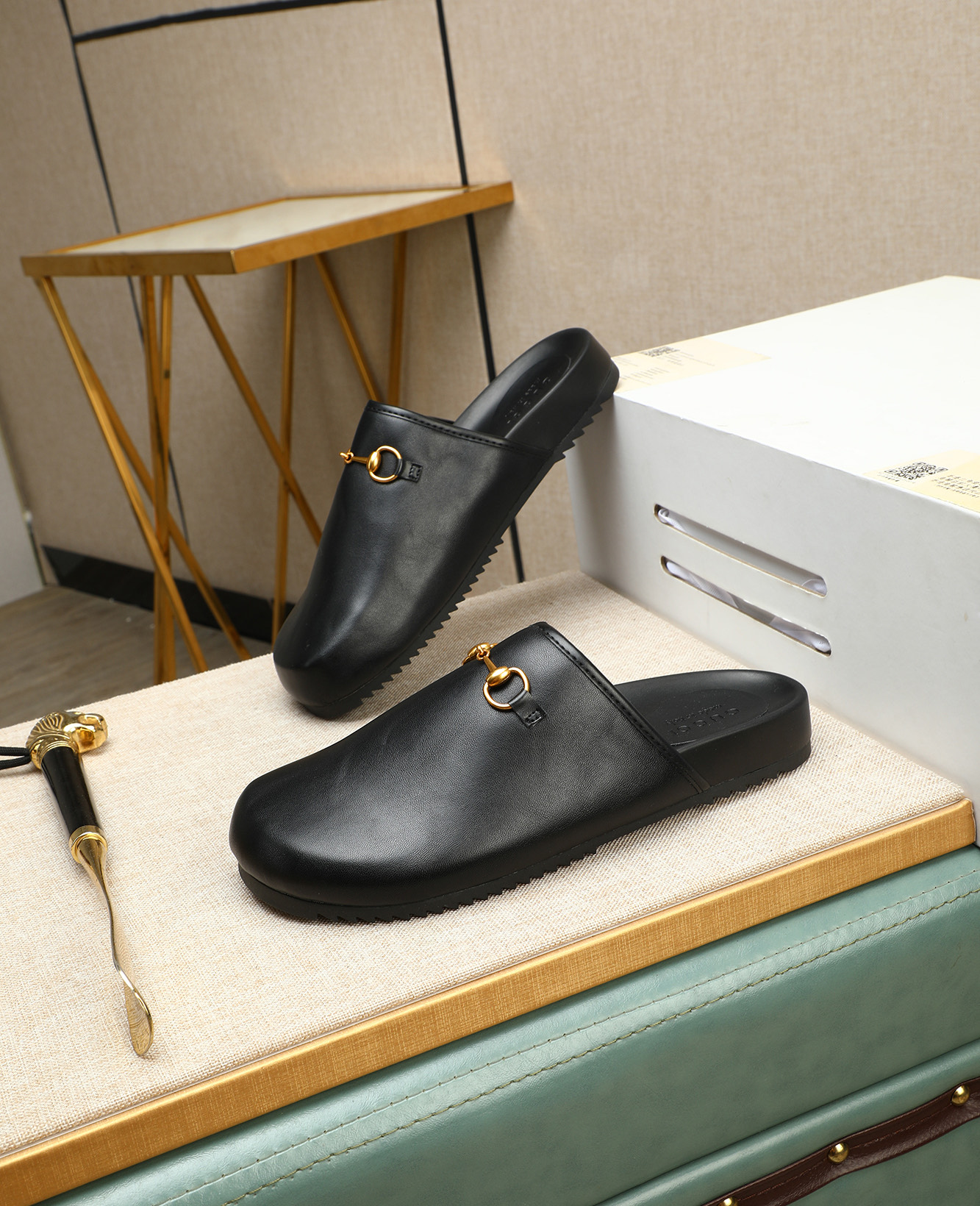 Gucci Men's Black Leather Mules with Horsebit Detail - Size 38-44 4 i1744789588993 9433 0 2