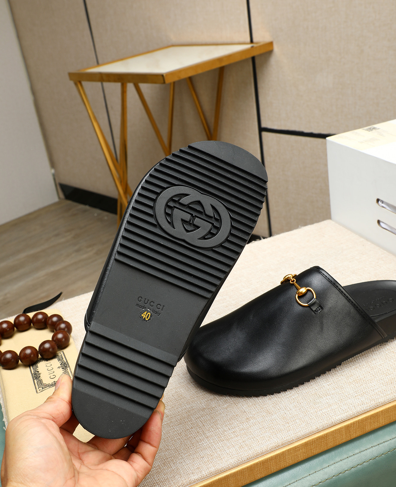 Gucci Men's Black Leather Mules with Horsebit Detail - Size 38-44 5 i1744789590370 9274 0 3