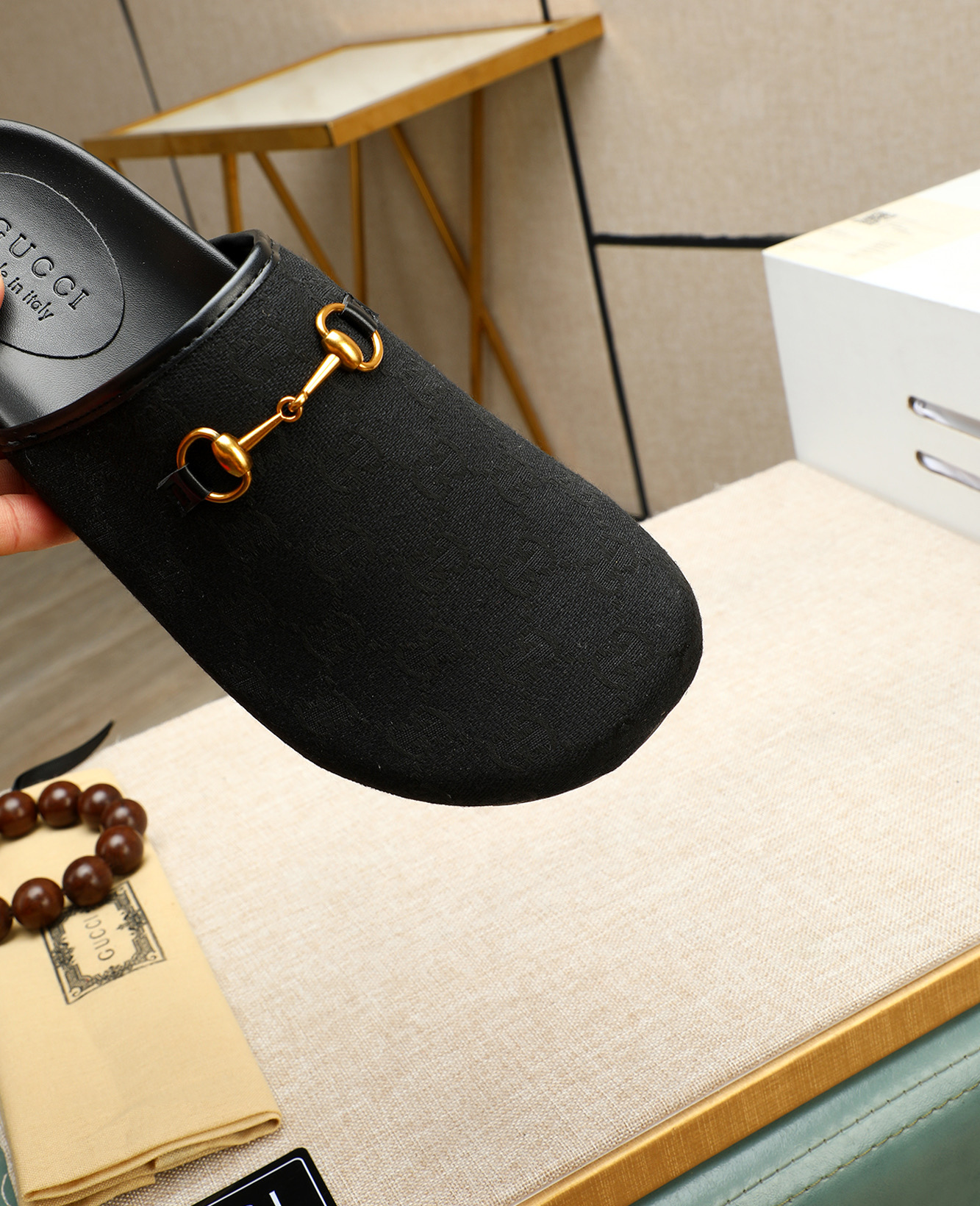 Gucci Men's Leather Mules with Horsebit Detail - Black, Sizes 38-44 8 i1744789614227 1217 0 6