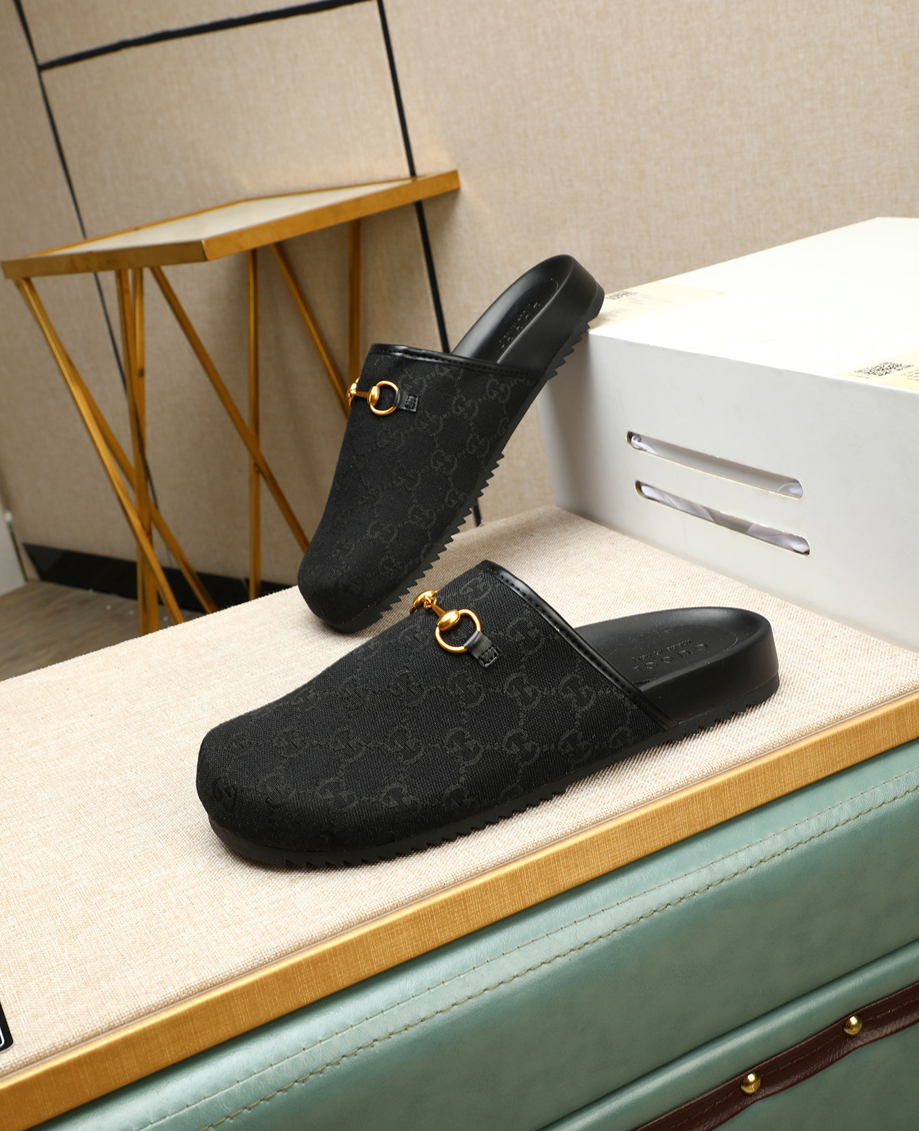 Gucci Men's Leather Mules with Horsebit Detail - Black, Sizes 38-44 4 i1744789614228 5485 0 2