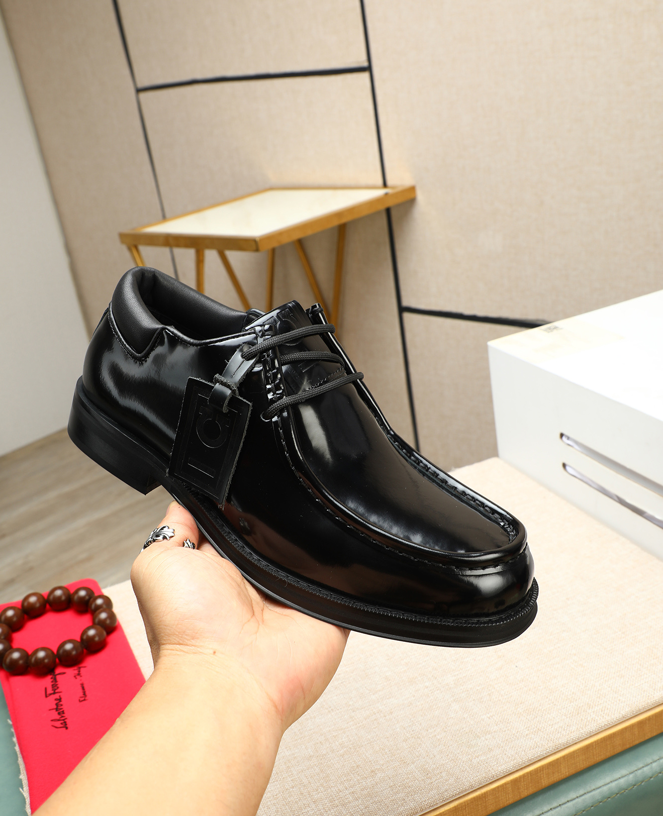 Ferragamo Men's Formal Leather Shoes - Classic Elegant Style & Comfort 6 i1744790386794 4549 0 4