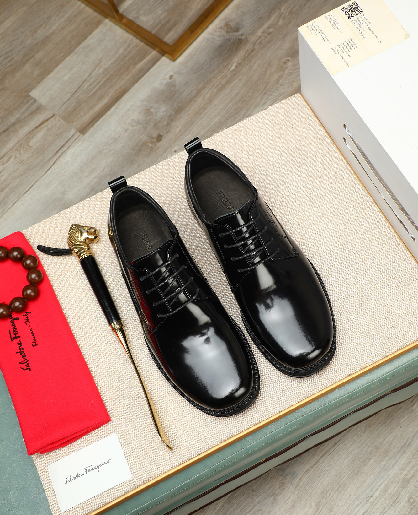 Ferragamo Men's Formal Leather Dress Shoes, Classic Elegance, Black, Sizes 38-45 4 i1744790456736 4789 0 2
