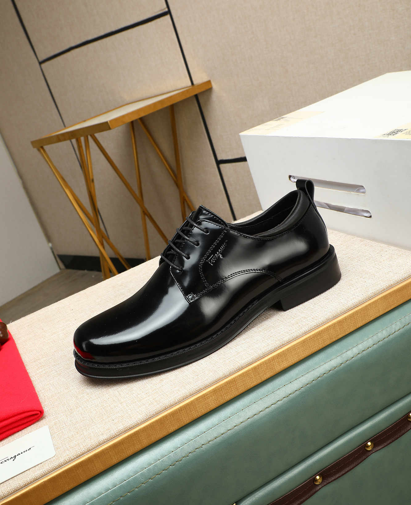 Ferragamo Men's Formal Leather Dress Shoes, Classic Elegance, Black, Sizes 38-45 7 i1744790457335 7530 0 5
