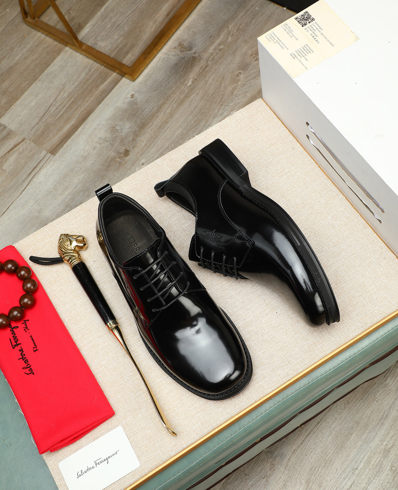Ferragamo Men's Formal Leather Dress Shoes, Classic Elegance, Black, Sizes 38-45 3 i1744790457434 6312 0 1