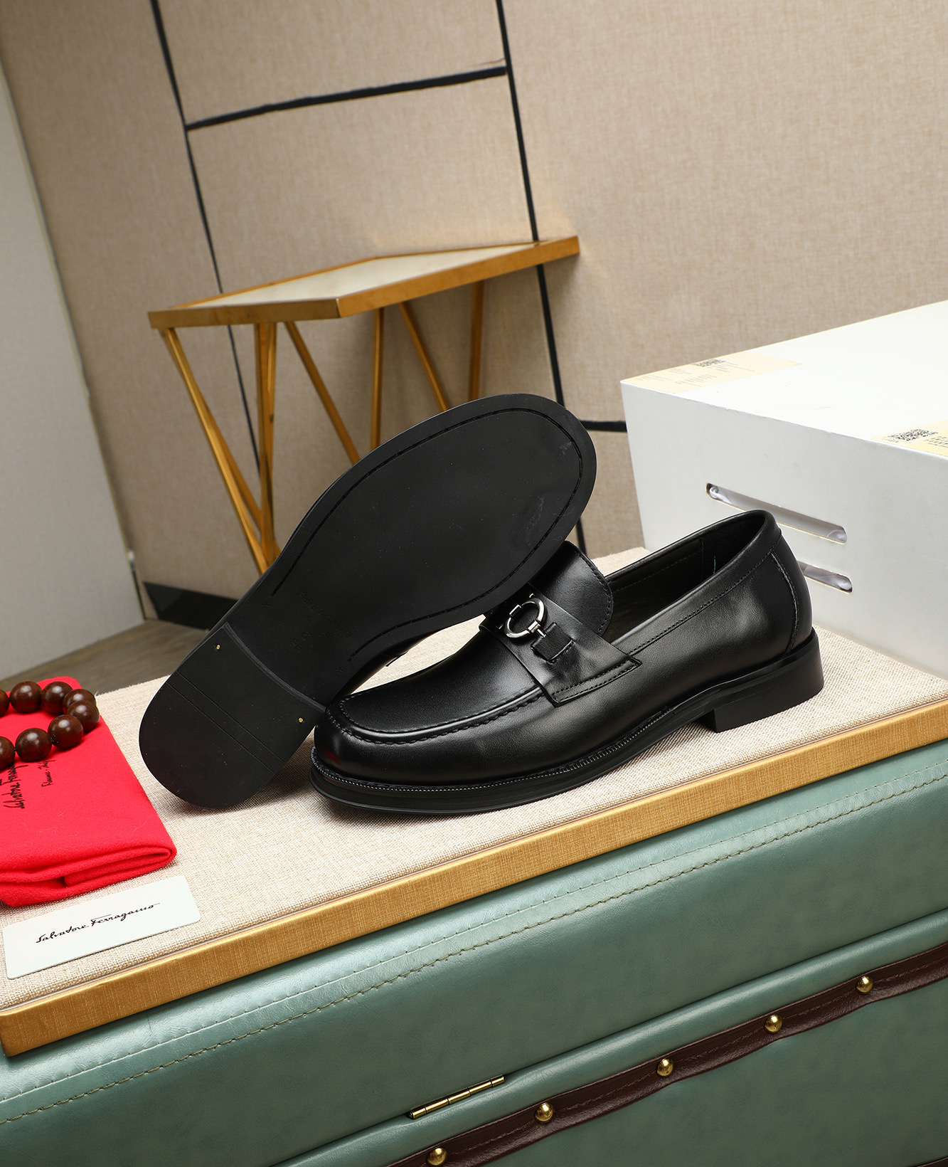 Salvatore Ferragamo Men's Leather Loafers - Classic Elegant Style 5 i1744790508329 6835 0 3
