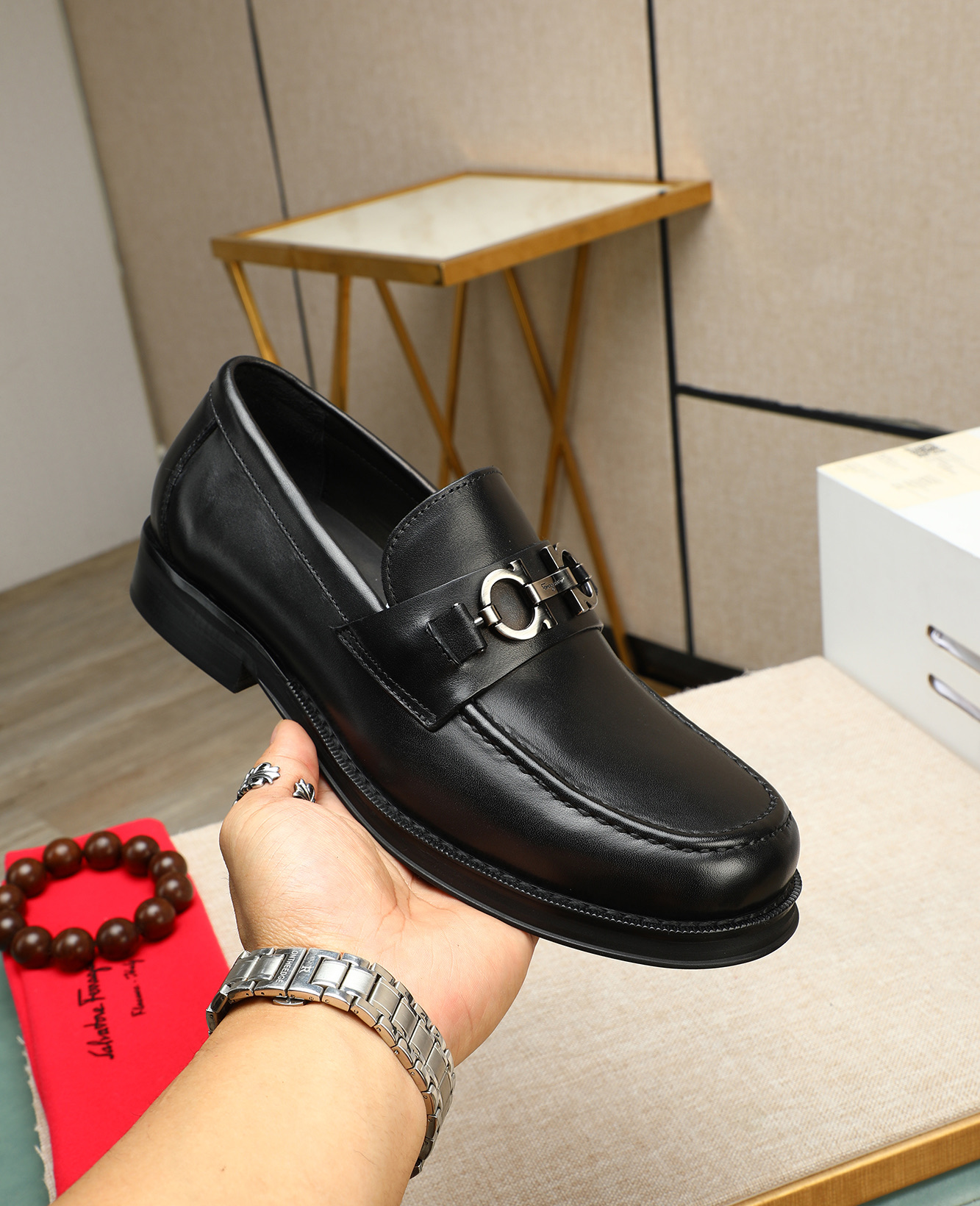 Salvatore Ferragamo Men's Leather Loafers - Classic Elegant Style 6 i1744790508514 7901 0 4