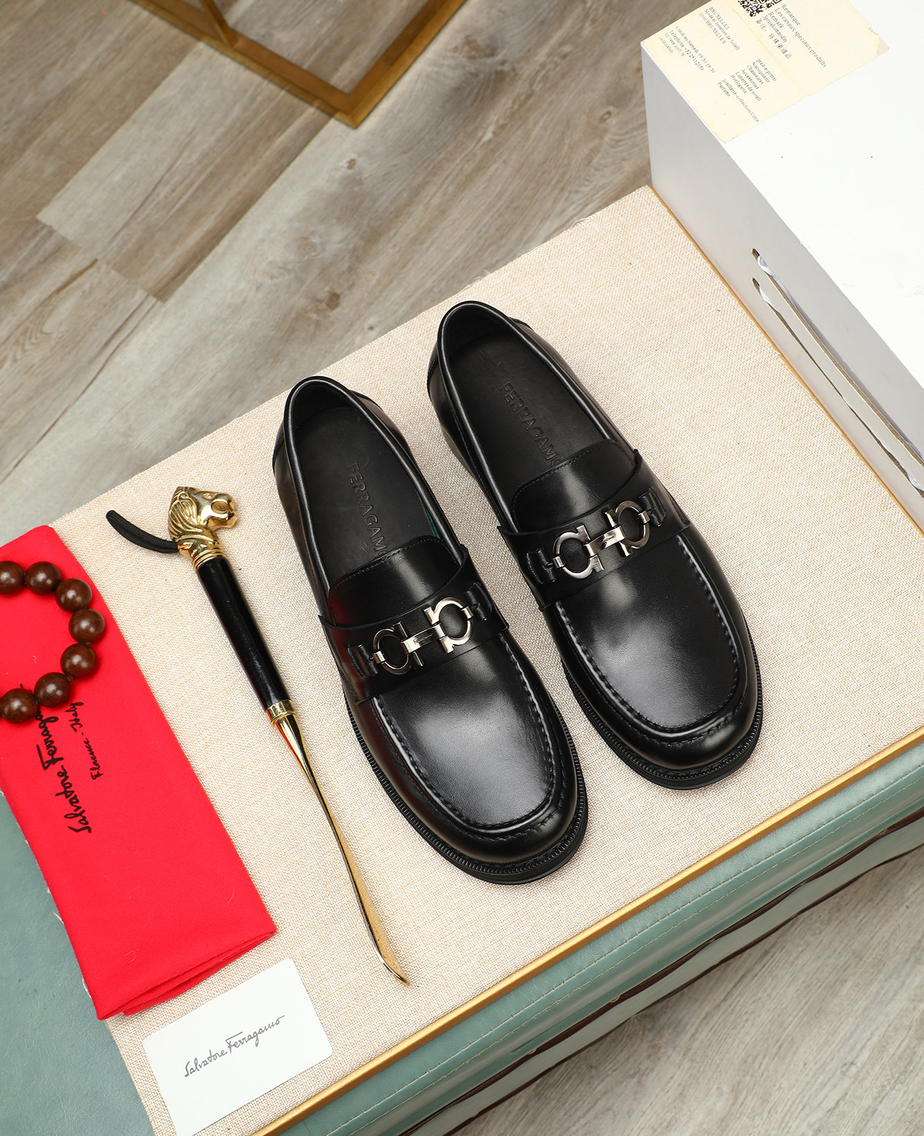 Salvatore Ferragamo Men's Leather Loafers - Classic Elegant Style 2 i1744790508551 490 0 0
