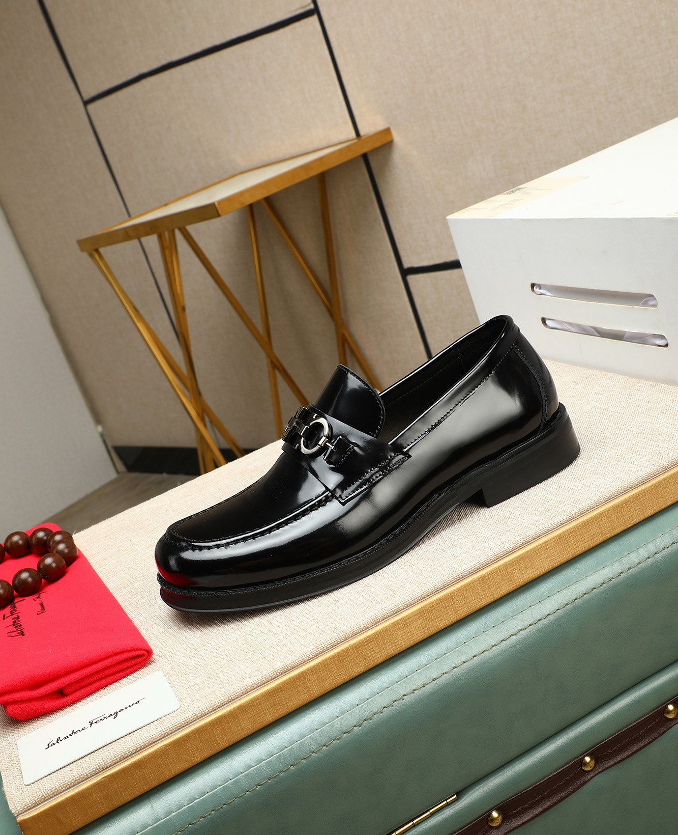 Salvatore Ferragamo Men's Formal Leather Loafers - Classic Elegant Style 7 i1744790520226 3221 0 5