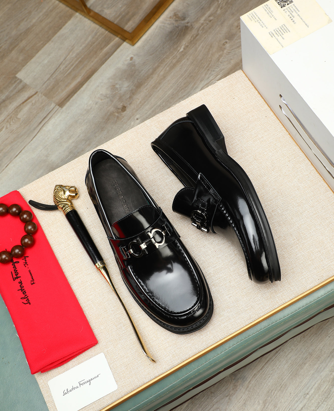 Salvatore Ferragamo Men's Formal Leather Loafers - Classic Elegant Style 3 i1744790520229 1096 0 1