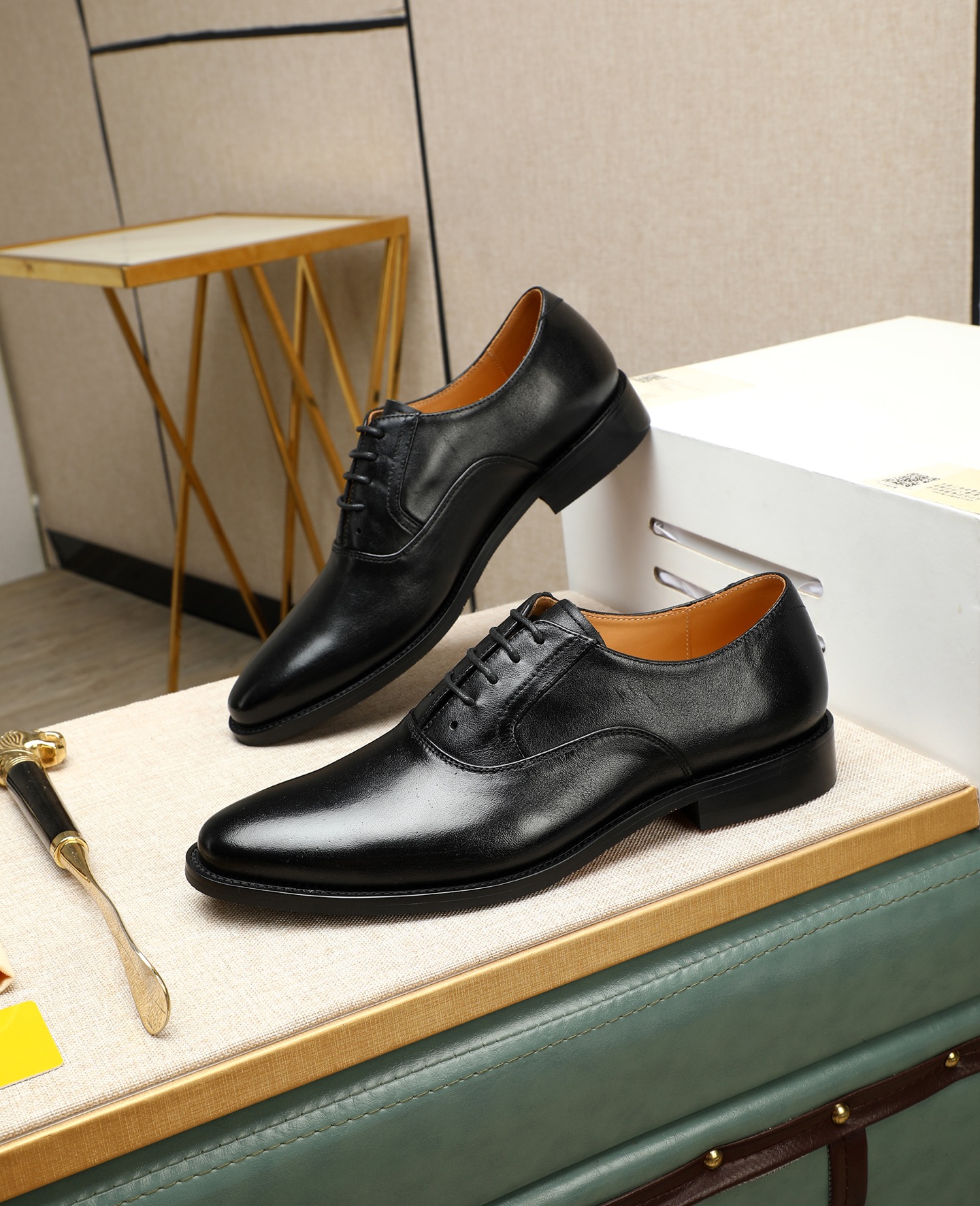 Louis Vuitton Black Leather Formal Oxford Dress Shoes for Men - Size 38-44 4 i1745221451537 2829 0 2