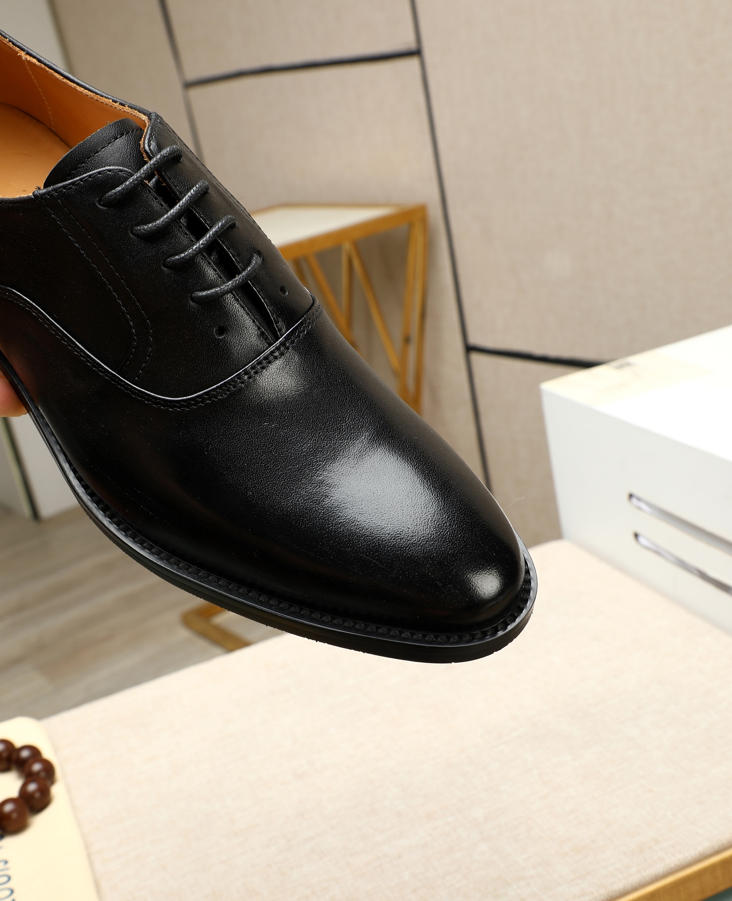 Louis Vuitton Black Leather Formal Oxford Dress Shoes for Men - Size 38-44 10 i1745221452225 3013 0 8