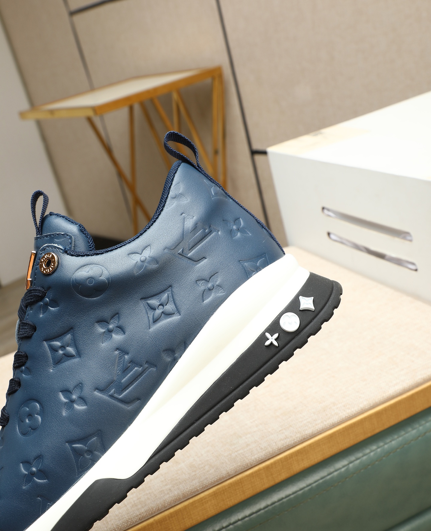 Louis Vuitton Fashion Sneakers for Men, Calf Leather, Blue, Size 39-44 8 i1745221528668 9417 0 6