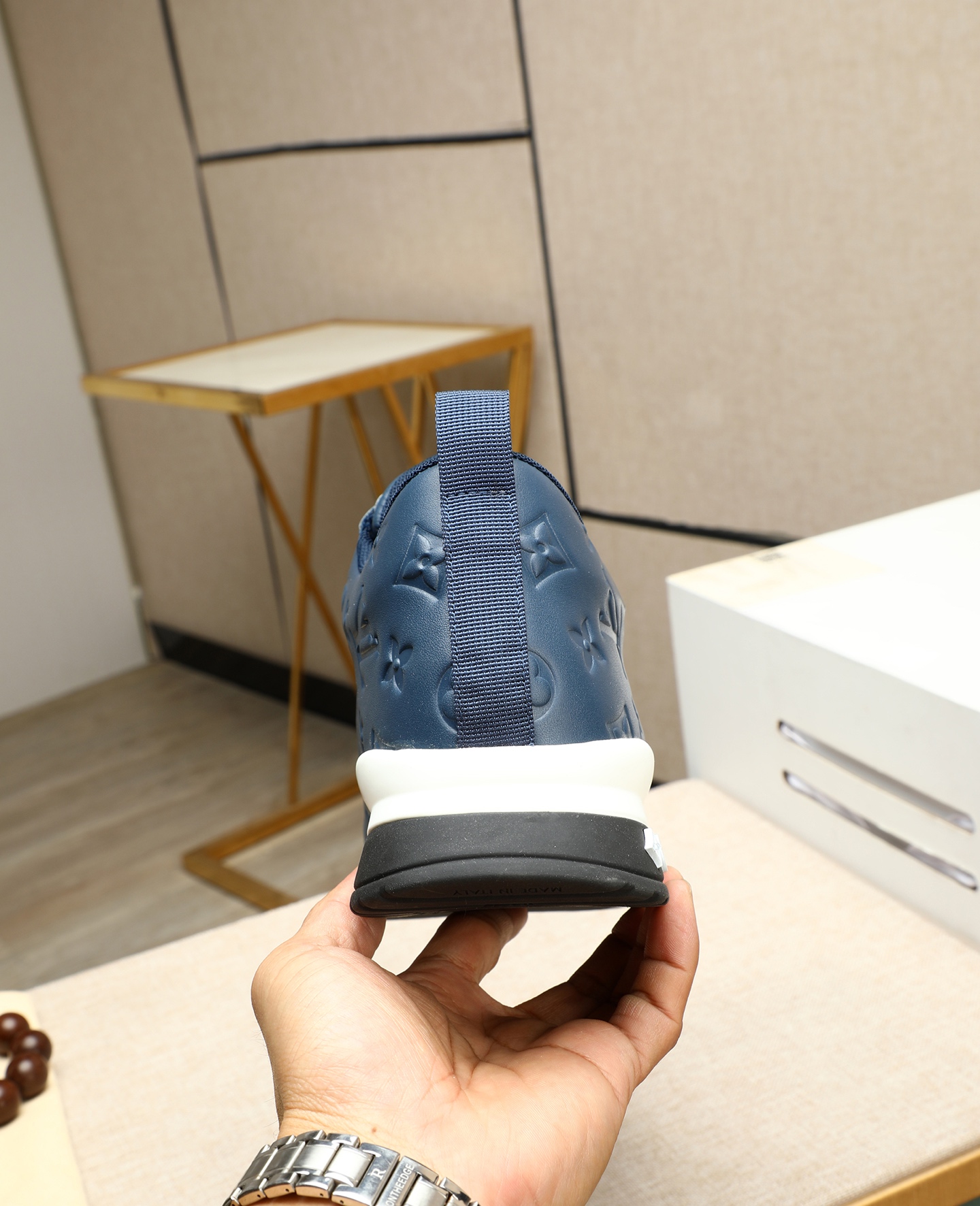 Louis Vuitton Fashion Sneakers for Men, Calf Leather, Blue, Size 39-44 9 i1745221528708 3279 0 7