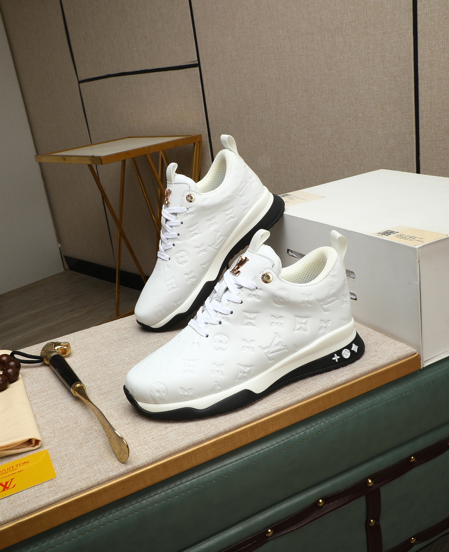 Louis Vuitton White Leather Trainer Sneakers, Fashion Show Edition 3 i1745221580821 417 0 1