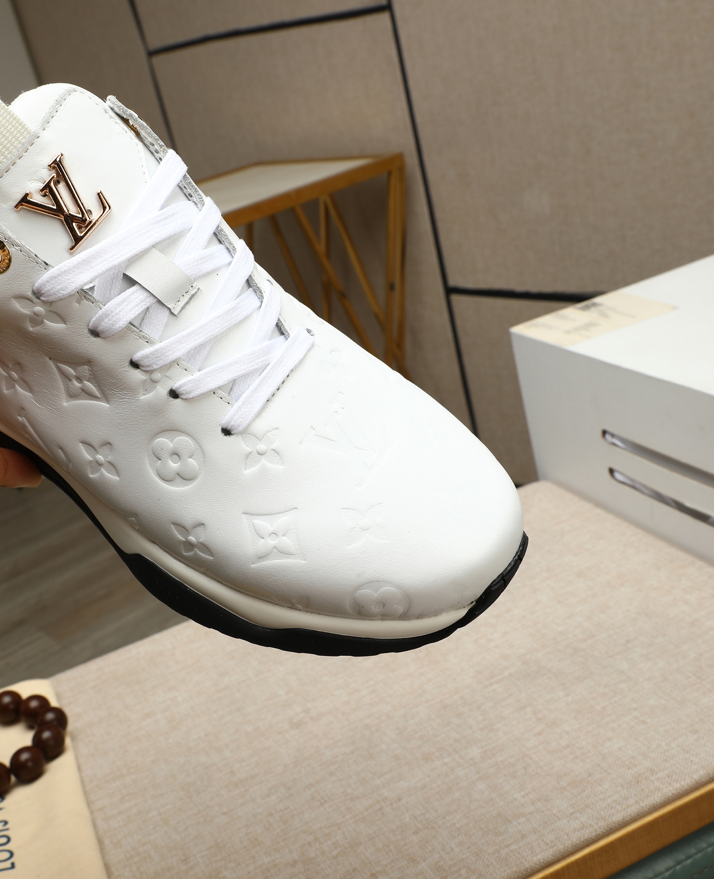 Louis Vuitton White Leather Trainer Sneakers, Fashion Show Edition 8 i1745221580889 6531 0 6