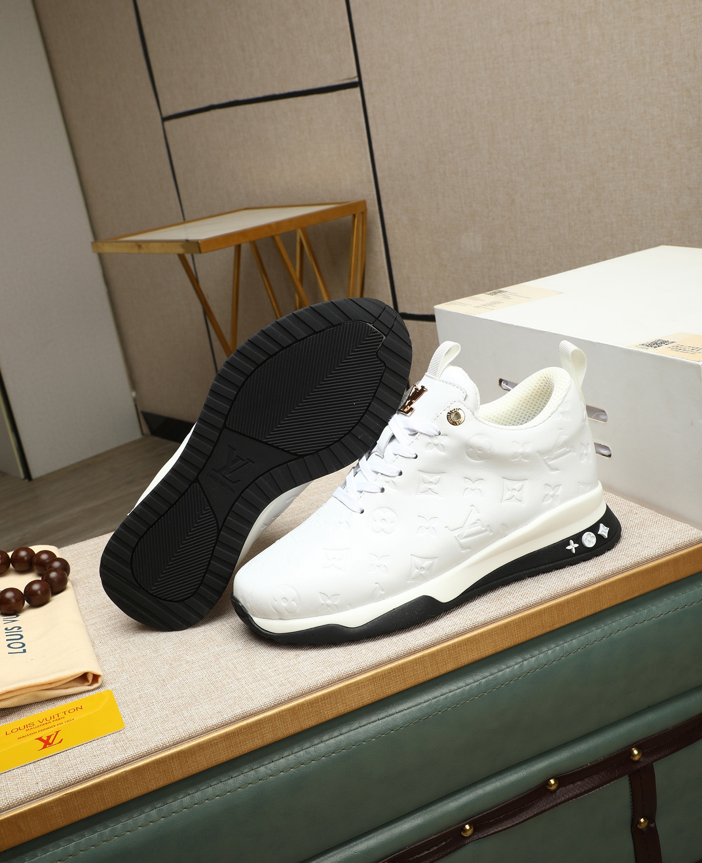Louis Vuitton White Leather Trainer Sneakers, Fashion Show Edition 6 i1745221580926 2467 0 4