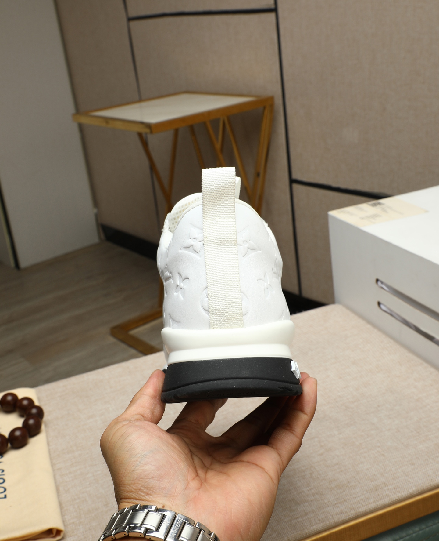 Louis Vuitton White Leather Trainer Sneakers, Fashion Show Edition 9 i1745221581942 7056 0 7