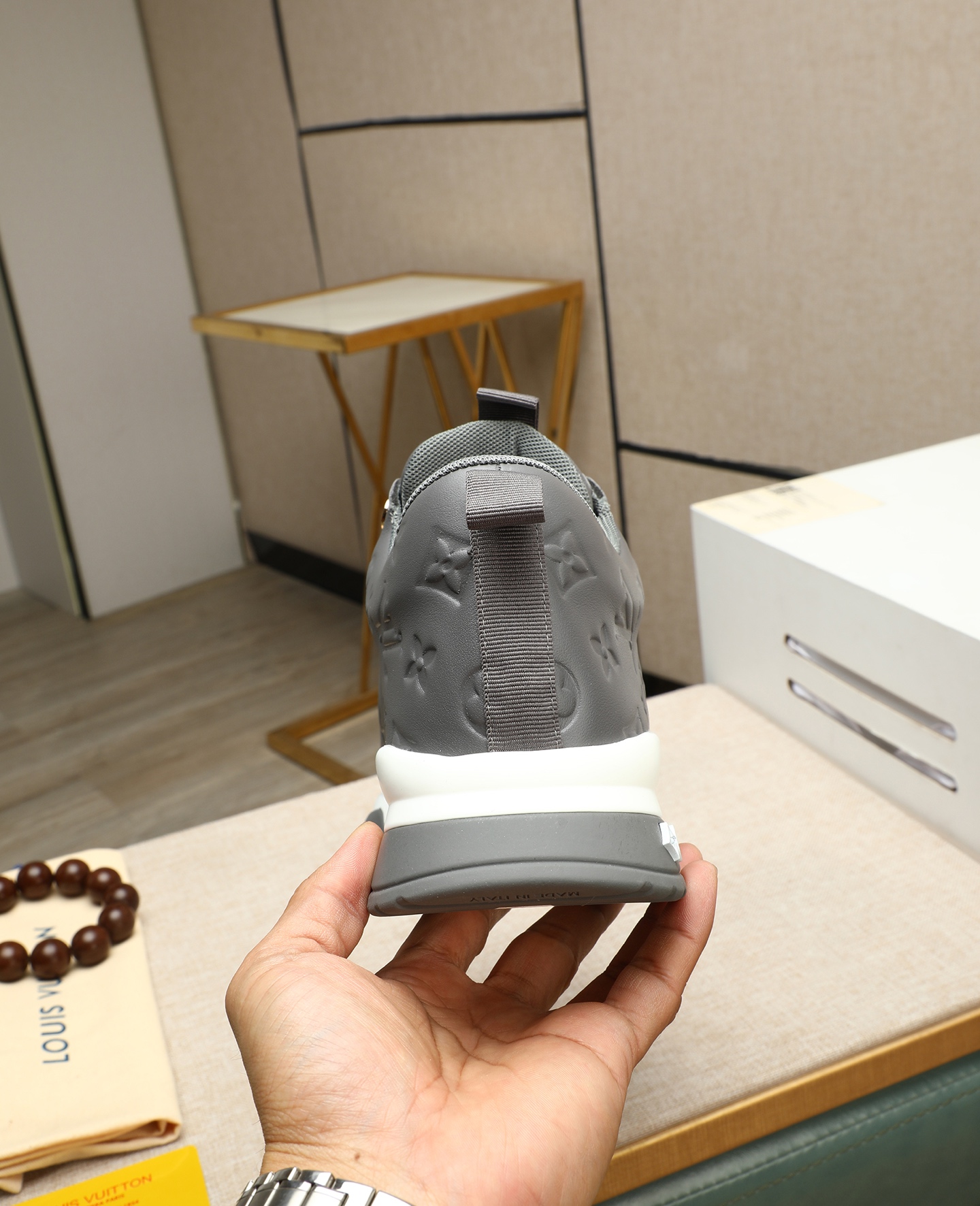 Louis Vuitton Grey Leather Milano Fashion Week Sneakers, Sizes 39-44 9 i1745221633826 867 0 7