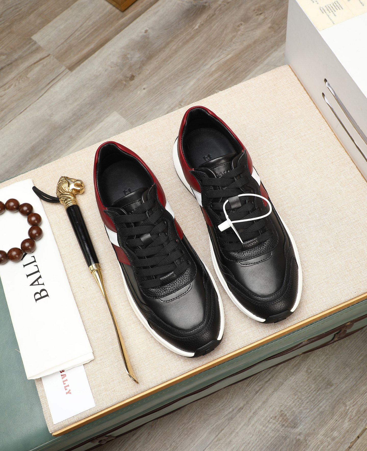 Bally Leather Low-Top Sneakers for Men - Lightweight & Comfortable 1 Bally Leather Low-Top Sneakers for Men - Lightweight & Comfortable