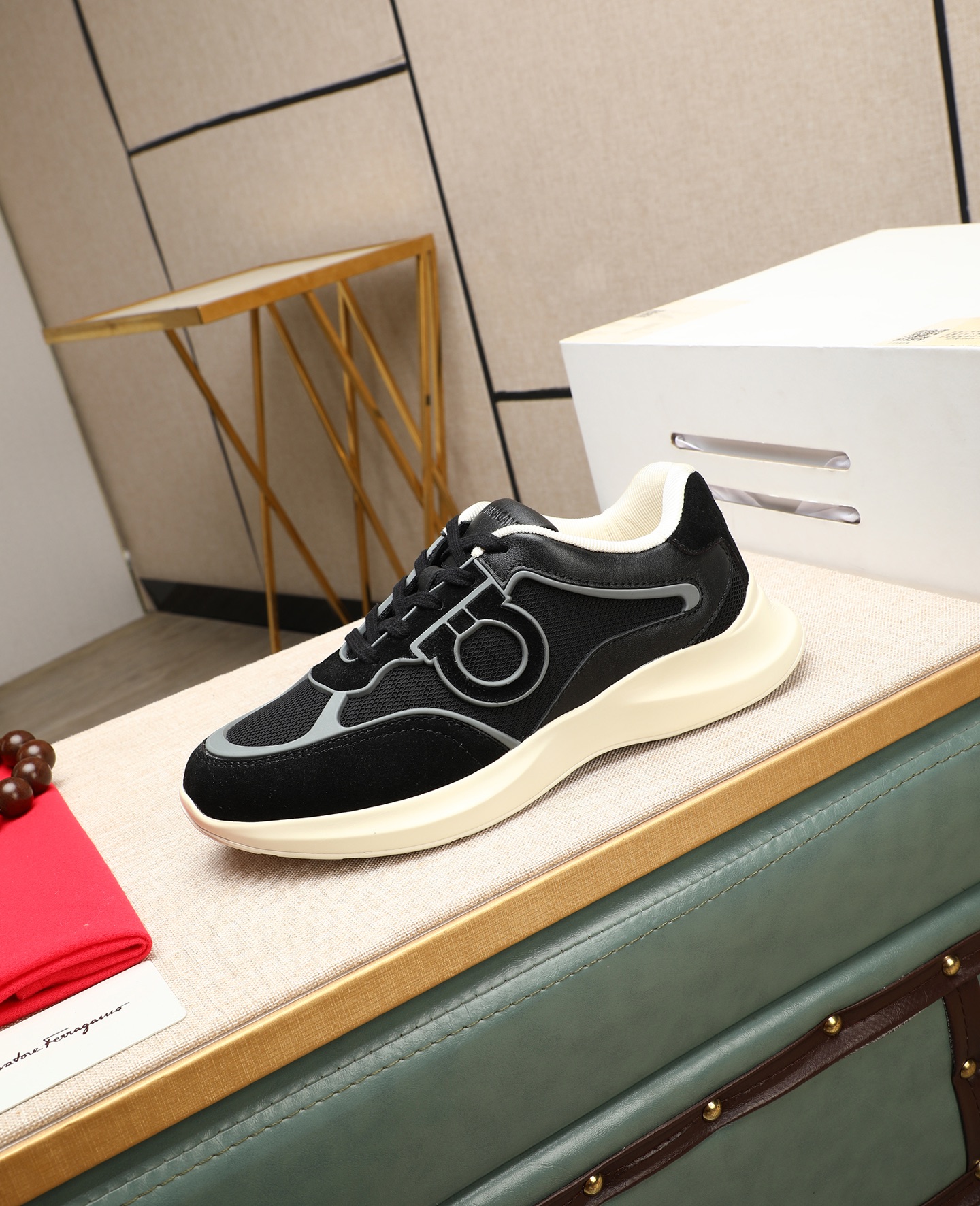 Salvatore Ferragamo Men's Leather Sneakers - Italian Craftsmanship 7 i1745394665352 6711 0 5