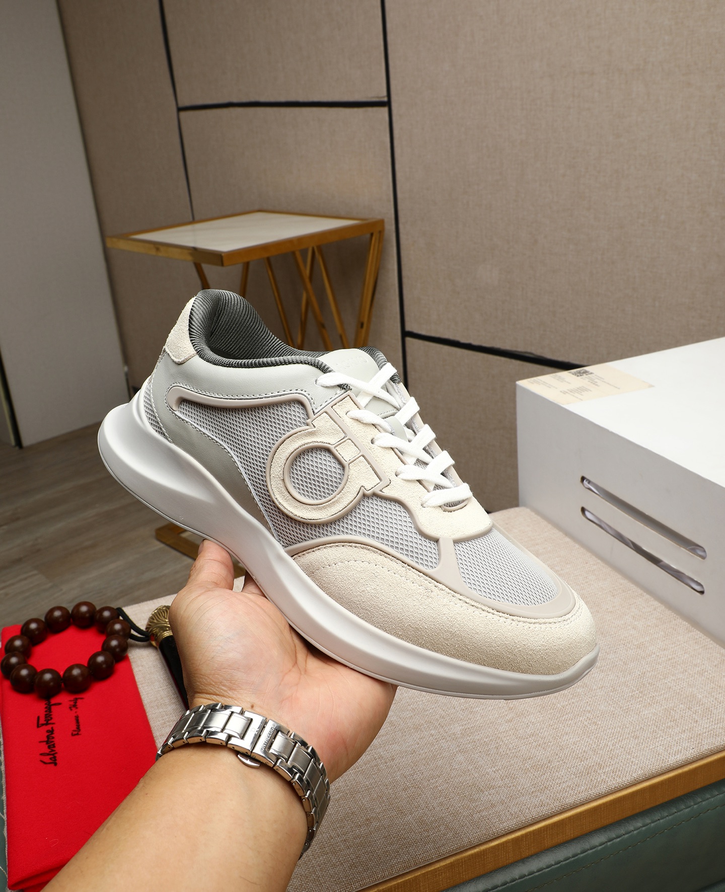 Salvatore Ferragamo Men's Sneakers, Italian Leather, Sizes 39-44 6 i1745394872634 3570 0 4