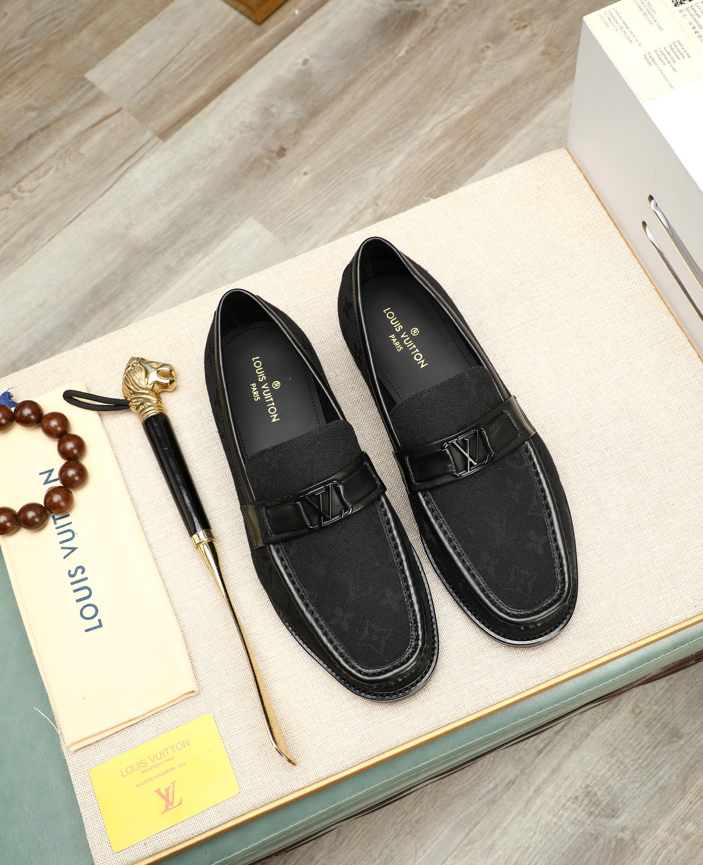 Louis Vuitton Men's Formal Business Loafers - Premium Leather Dress Shoes 1 Louis Vuitton Men's Formal Business Loafers - Premium Leather Dress Shoes