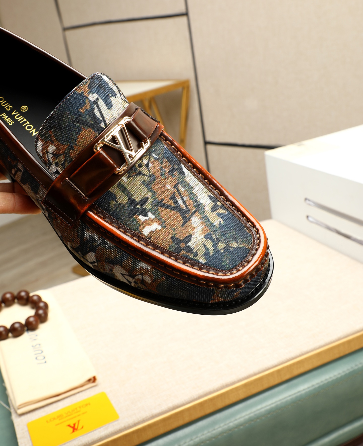 Louis Vuitton Men's Loafers: Italian Leather, Semi-Leather Sole, Formal Style 10 i1745568327766 4558 0 8