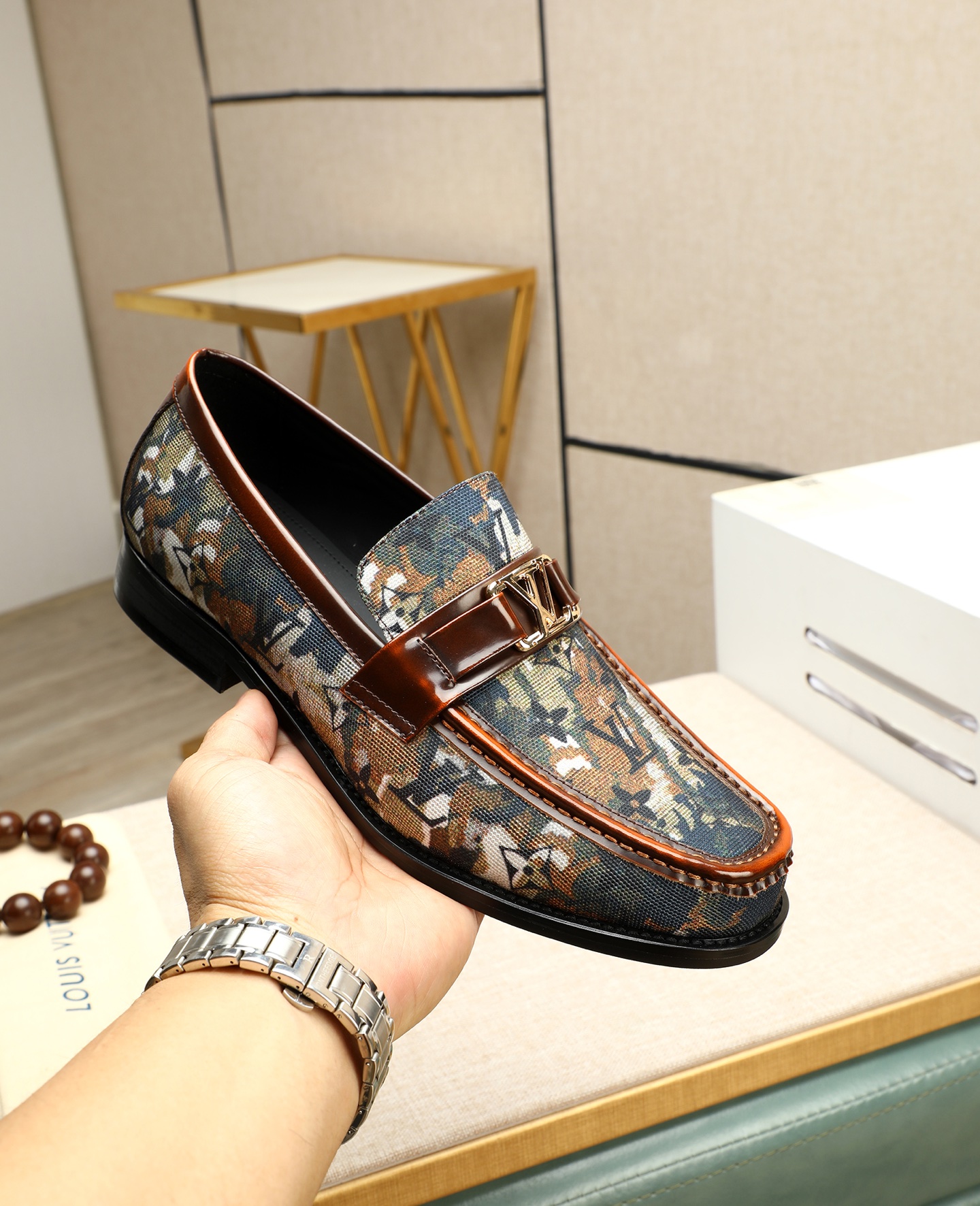Louis Vuitton Men's Loafers: Italian Leather, Semi-Leather Sole, Formal Style 6 i1745568327766 4708 0 4