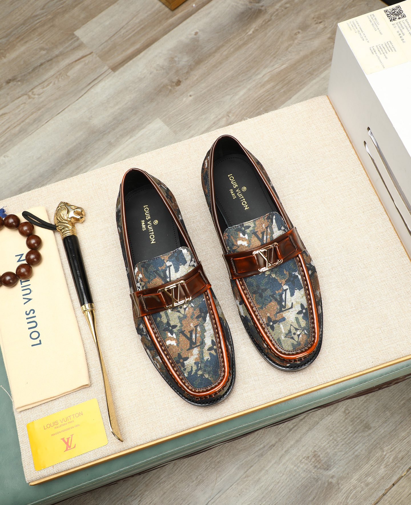 Louis Vuitton Men's Loafers: Italian Leather, Semi-Leather Sole, Formal Style 2 i1745568327776 8341 0 0