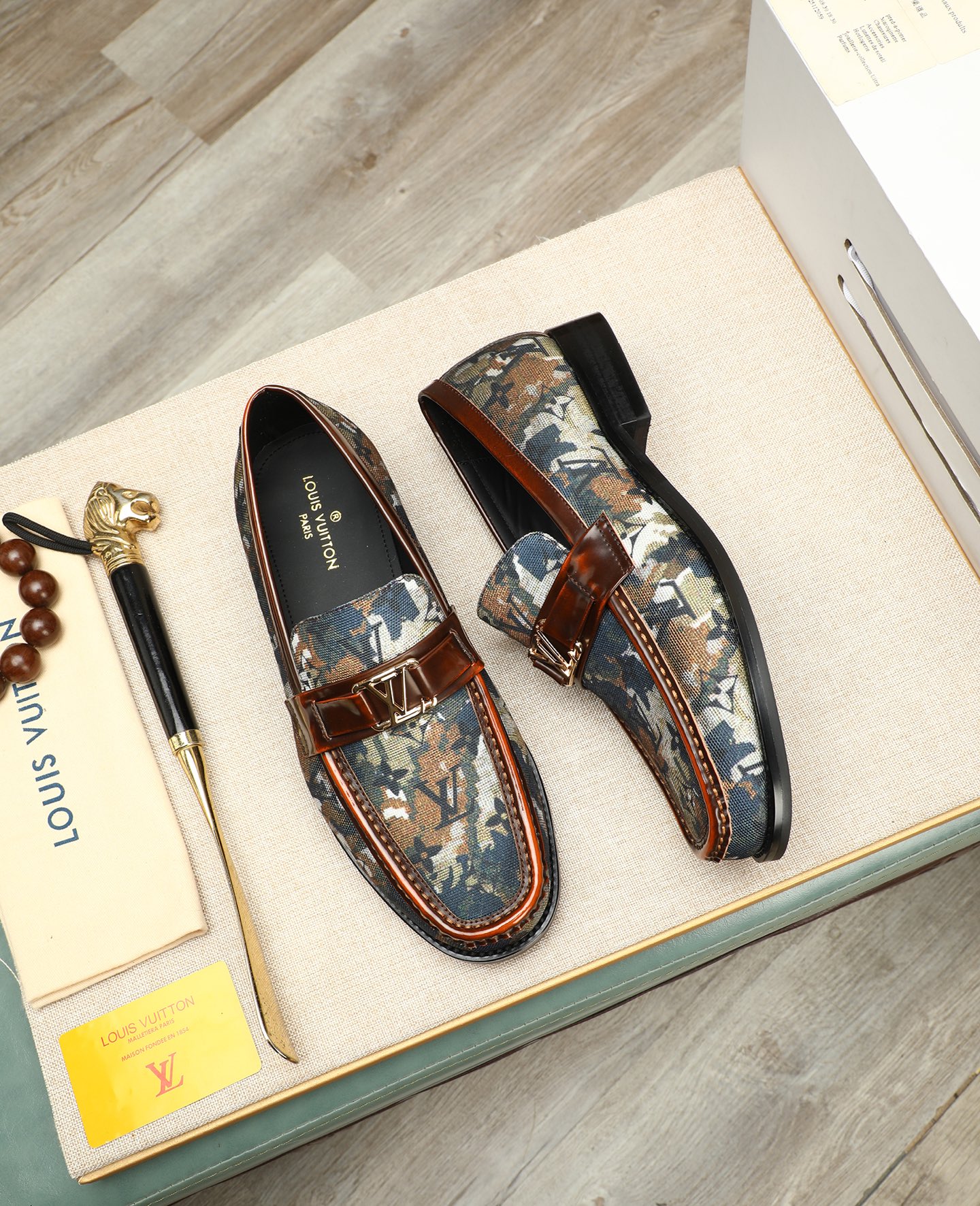 Louis Vuitton Men's Loafers: Italian Leather, Semi-Leather Sole, Formal Style 3 i1745568328856 404 0 1