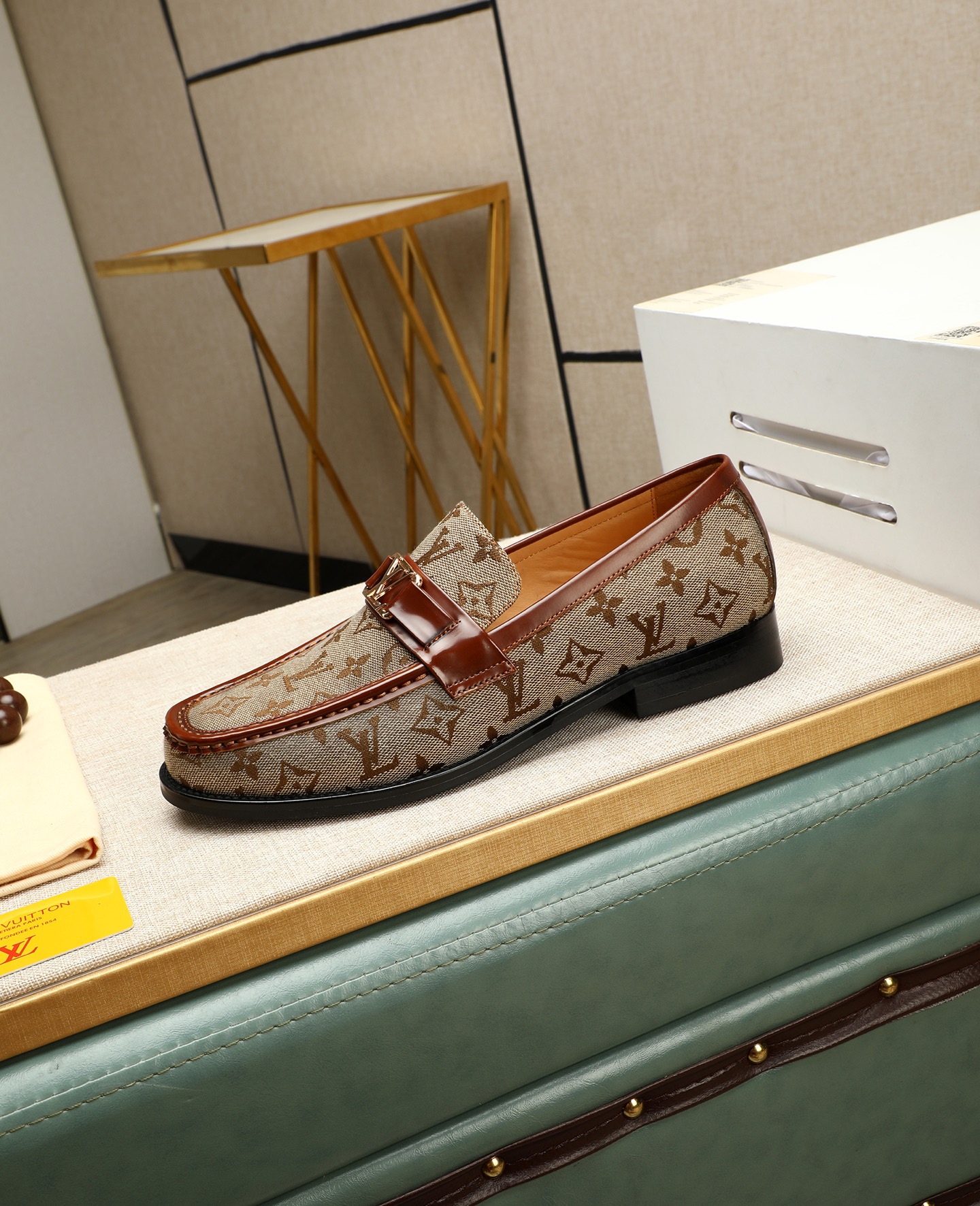 Louis Vuitton Men's Formal Business Leather Loafers, Full Set Package 7 i1745568340361 3607 0 5