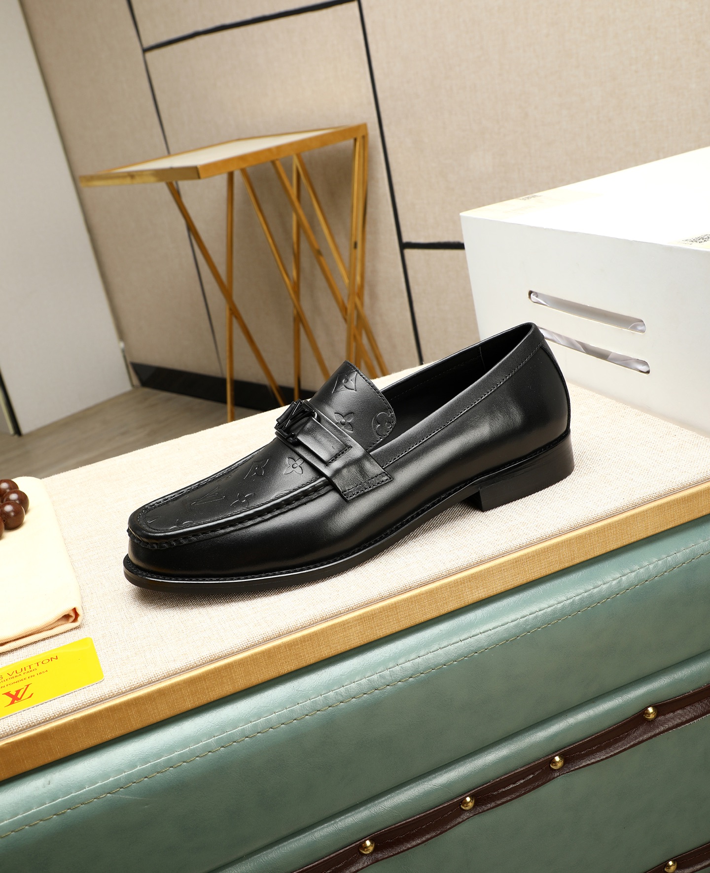 Louis Vuitton Men's Black Leather Loafers Dress Shoes Size 39-44 7 i1745568428580 145 0 5