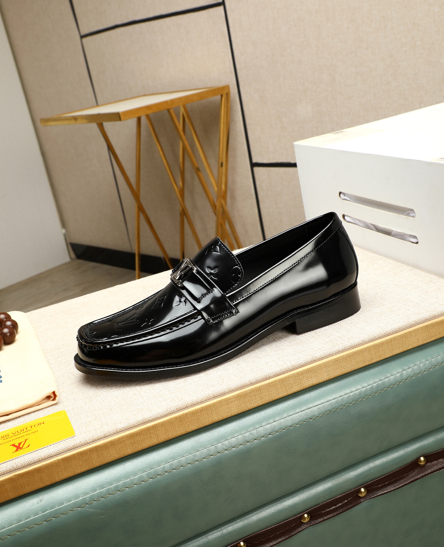 Louis Vuitton Men's Black Leather Loafers - Italian Calfskin, Formal Shoes 7 i1745568441452 8795 0 5