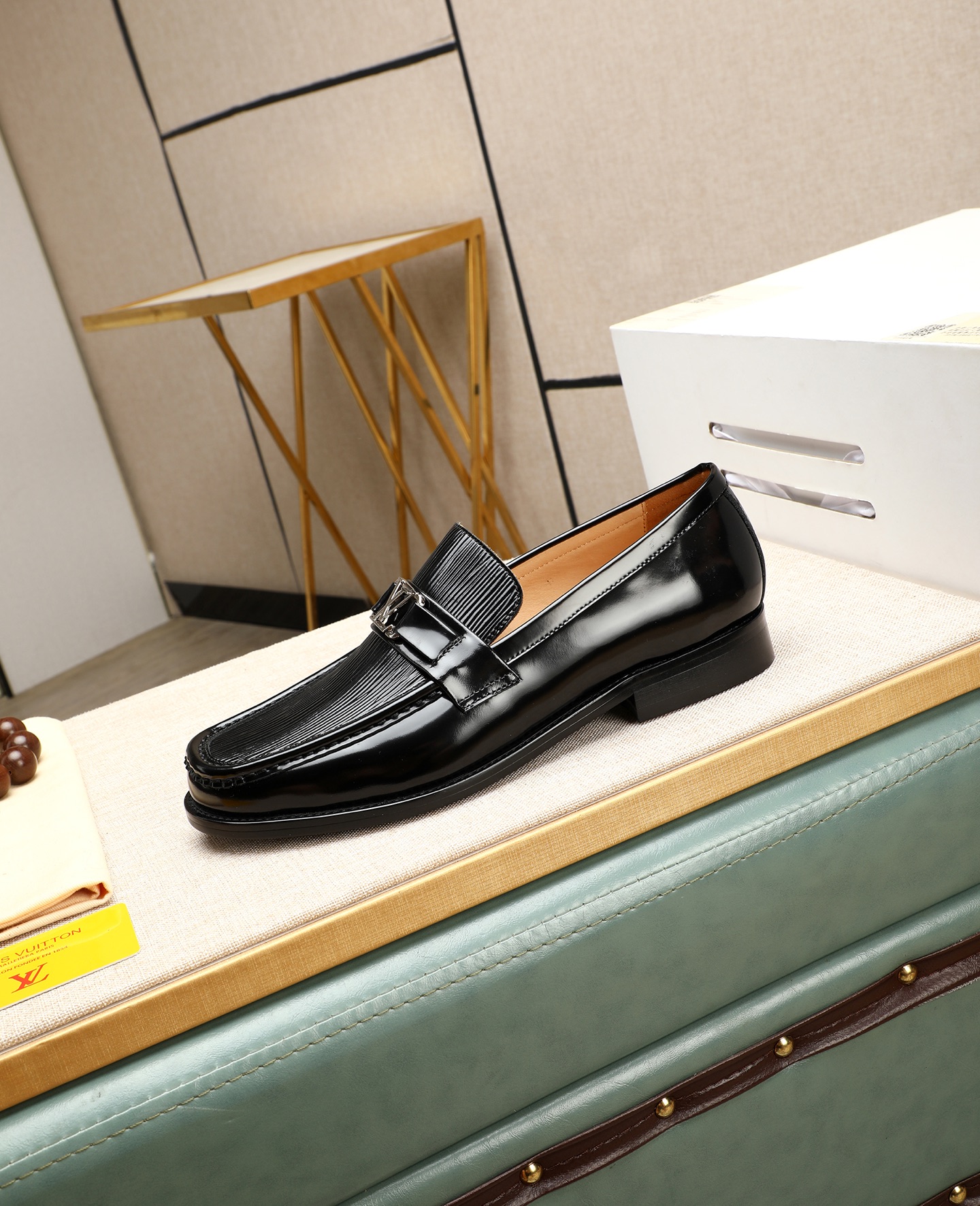 Louis Vuitton Men's Black Leather Loafers Dress Shoes Size 39-44 7 i1745568516084 2462 0 5