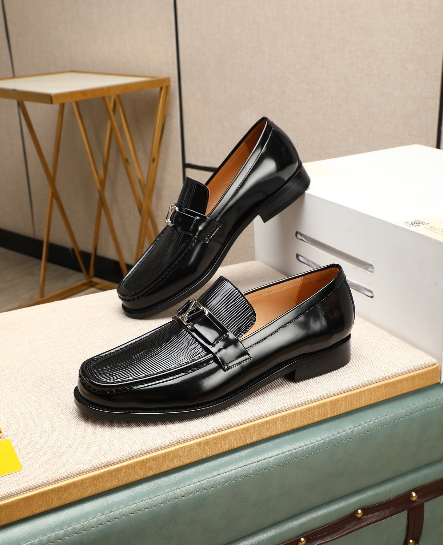 Louis Vuitton Men's Black Leather Loafers Dress Shoes Size 39-44 4 i1745568516103 3072 0 2