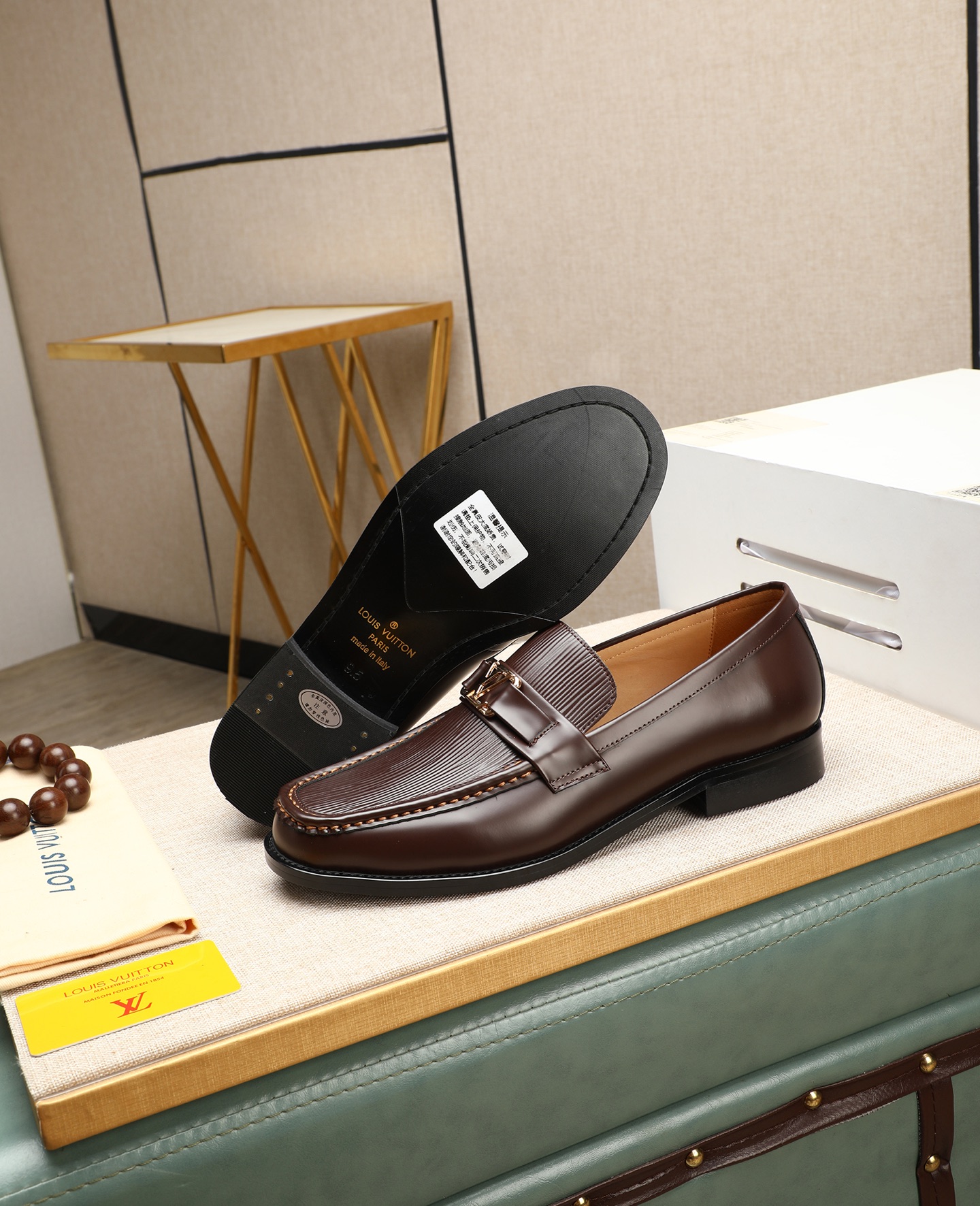 Louis Vuitton Brown Leather Loafers for Men - Formal Business Shoes 5 i1745568527949 5493 0 3