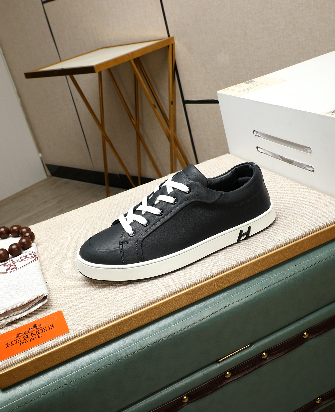 HHermes Bouncing Leather Sneakers, Men's Casual Shoes, Size 38-44 7 i1745778524163 2754 0 5