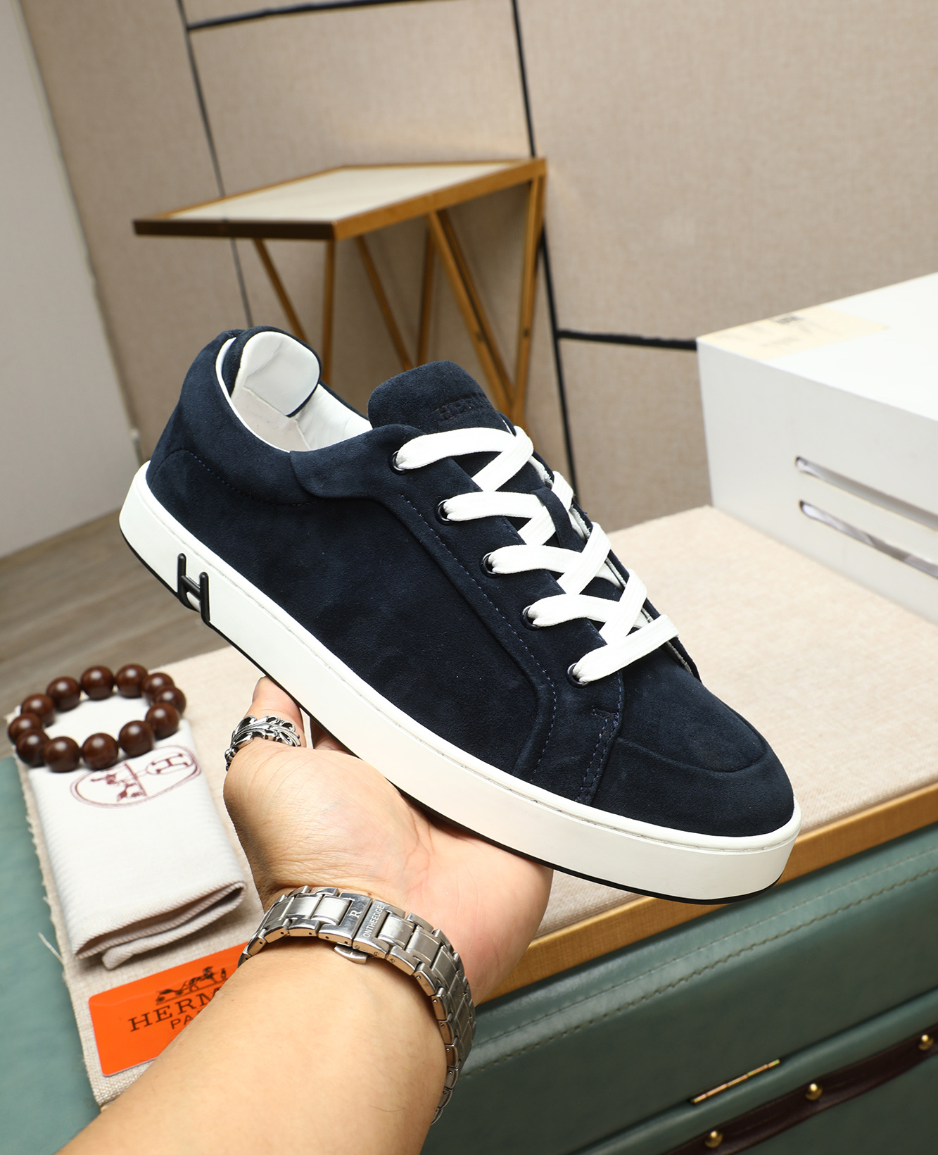 HHermes Bouncing Sneakers: Men's Casual Leather Shoes, Sizes 38-44 6 i1745778651240 6729 0 4
