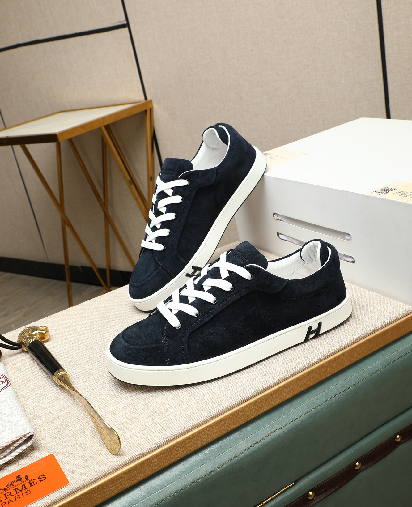 HHermes Bouncing Sneakers: Men's Casual Leather Shoes, Sizes 38-44 4 i1745778652309 7671 0 2