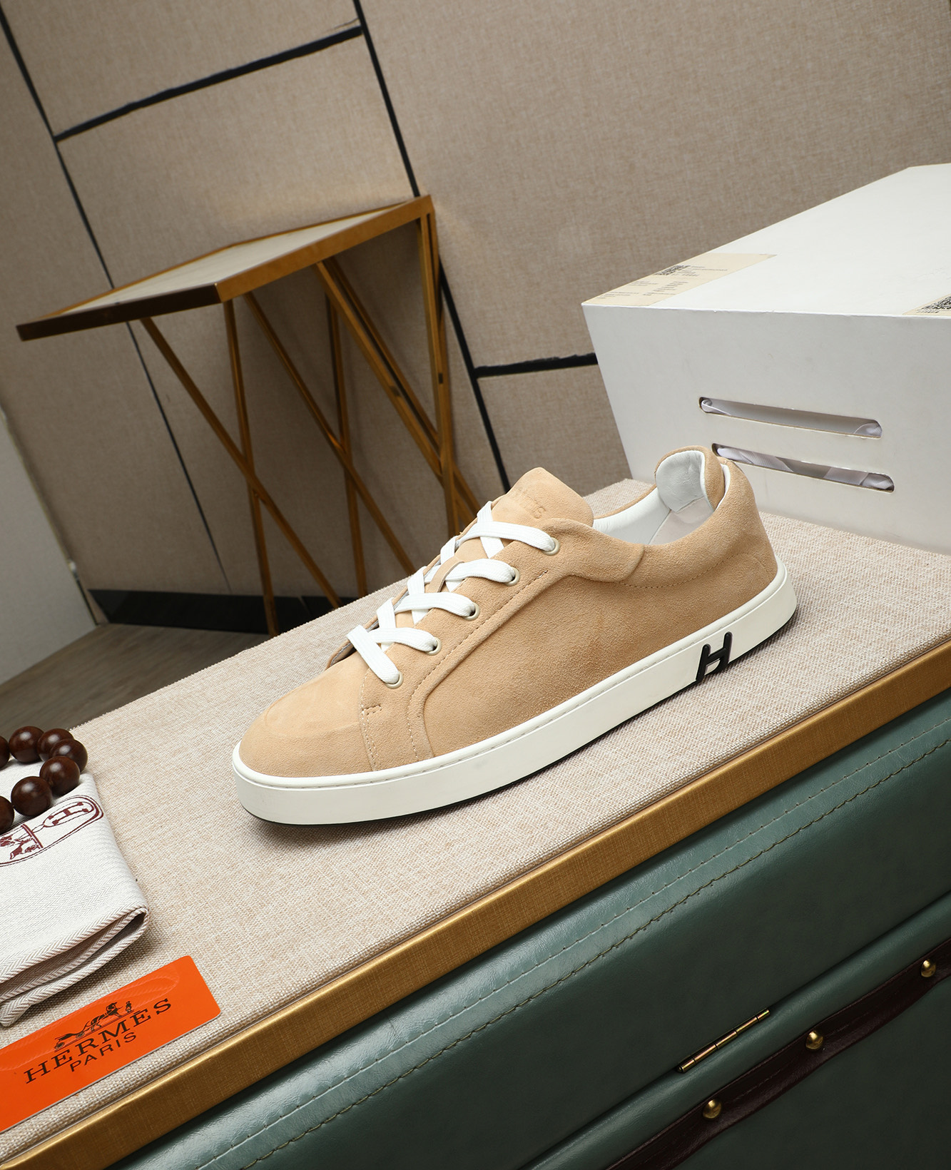 Hermes Bouncing Sneakers Men's Casual Shoes Leather Upper Size 38-44 7 i1745778663360 8902 0 5