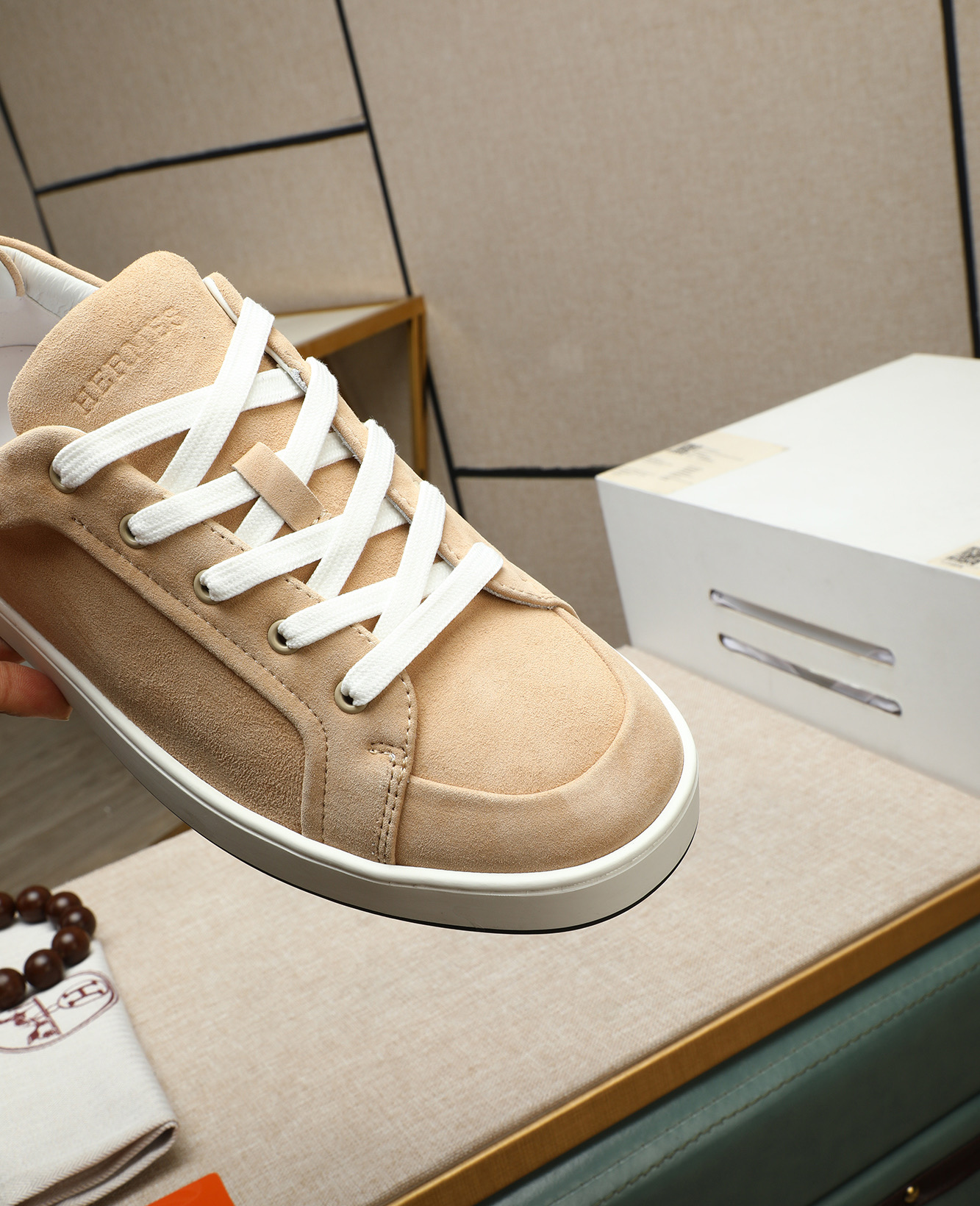 Hermes Bouncing Sneakers Men's Casual Shoes Leather Upper Size 38-44 9 i1745778663933 5149 0 7