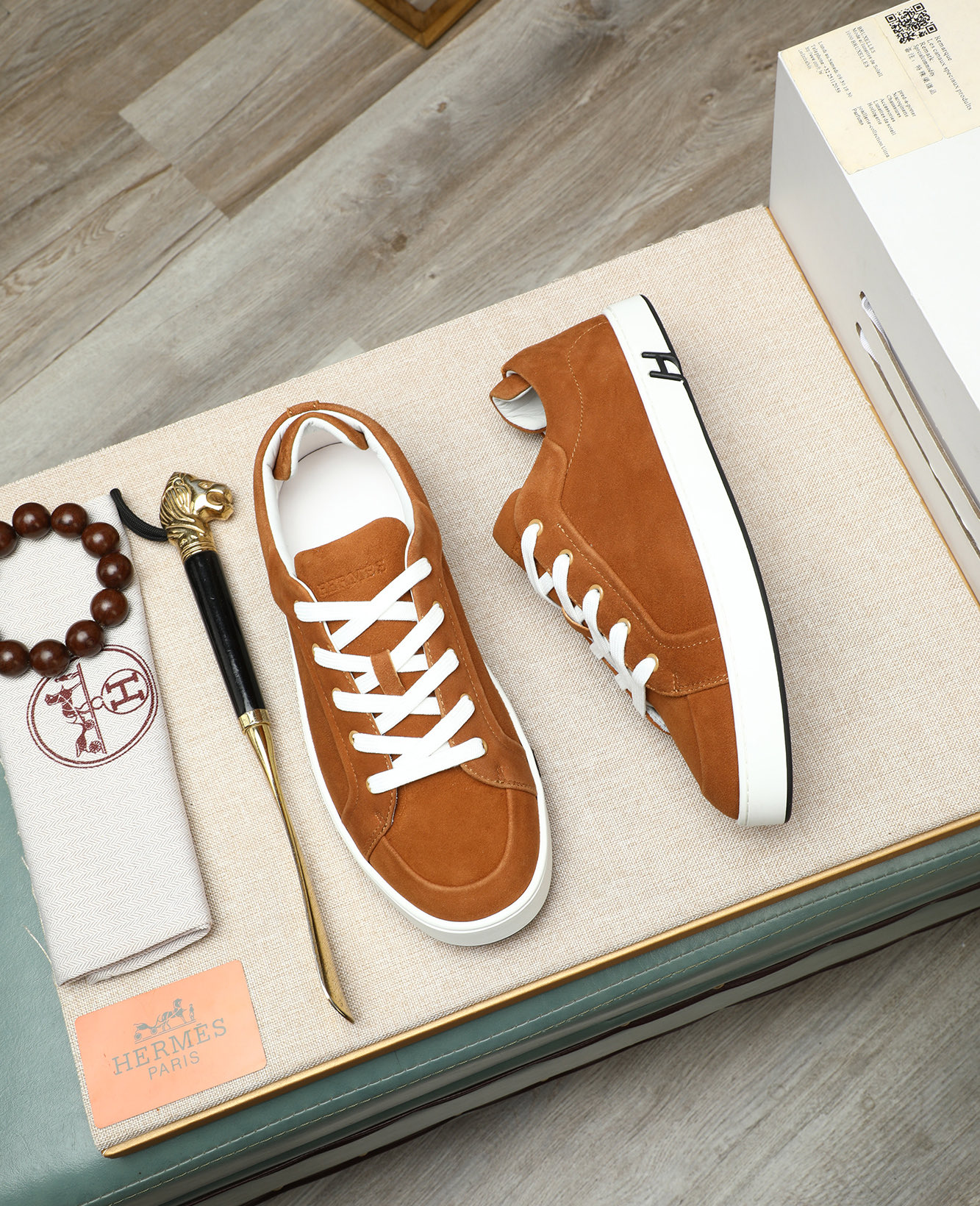 Hermes Men's Bouncing Sneaker: Premium Leather, Stylish Design, Comfort Fit 3 i1745778720435 3396 0 1