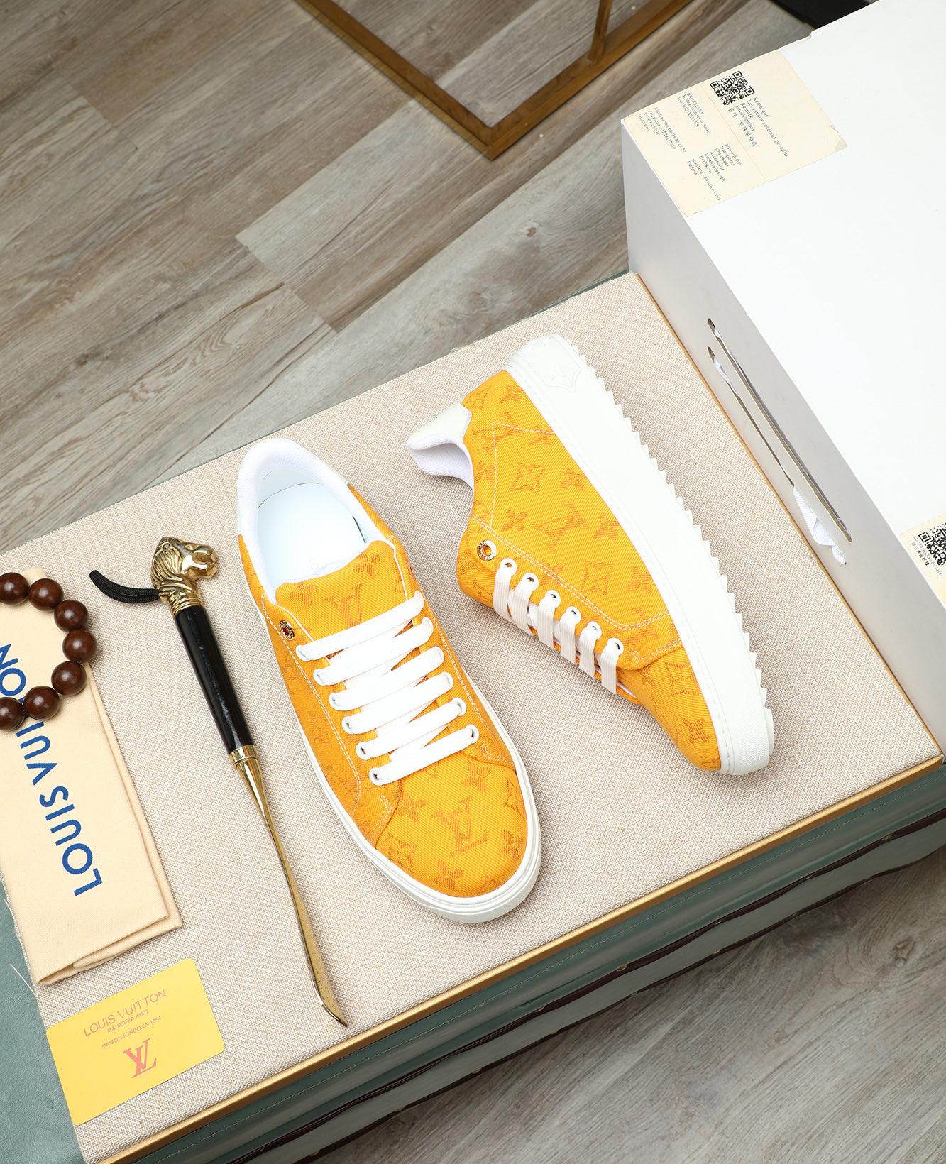 Louis Vuitton 2025 Runway Sneakers - Calf Leather, Iconic Design 4 i1746773581384 765 0 2