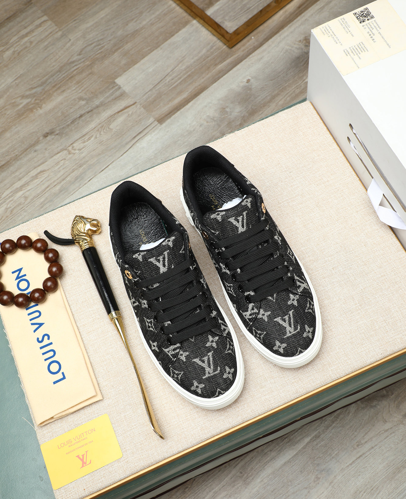 Louis Vuitton 2025 Fashion Show Sneakers, Calfskin, Leather Lined 3 i1746773609500 3978 0 1
