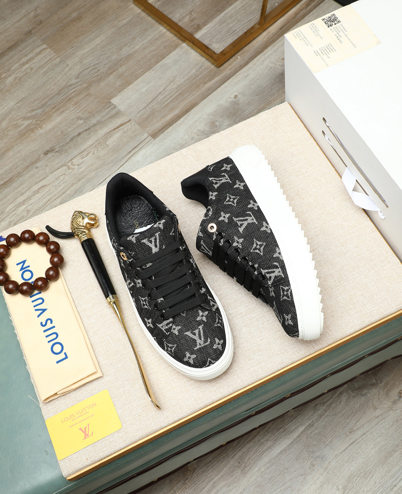 Louis Vuitton 2025 Fashion Show Sneakers, Calfskin, Leather Lined 4 i1746773609511 4504 0 2